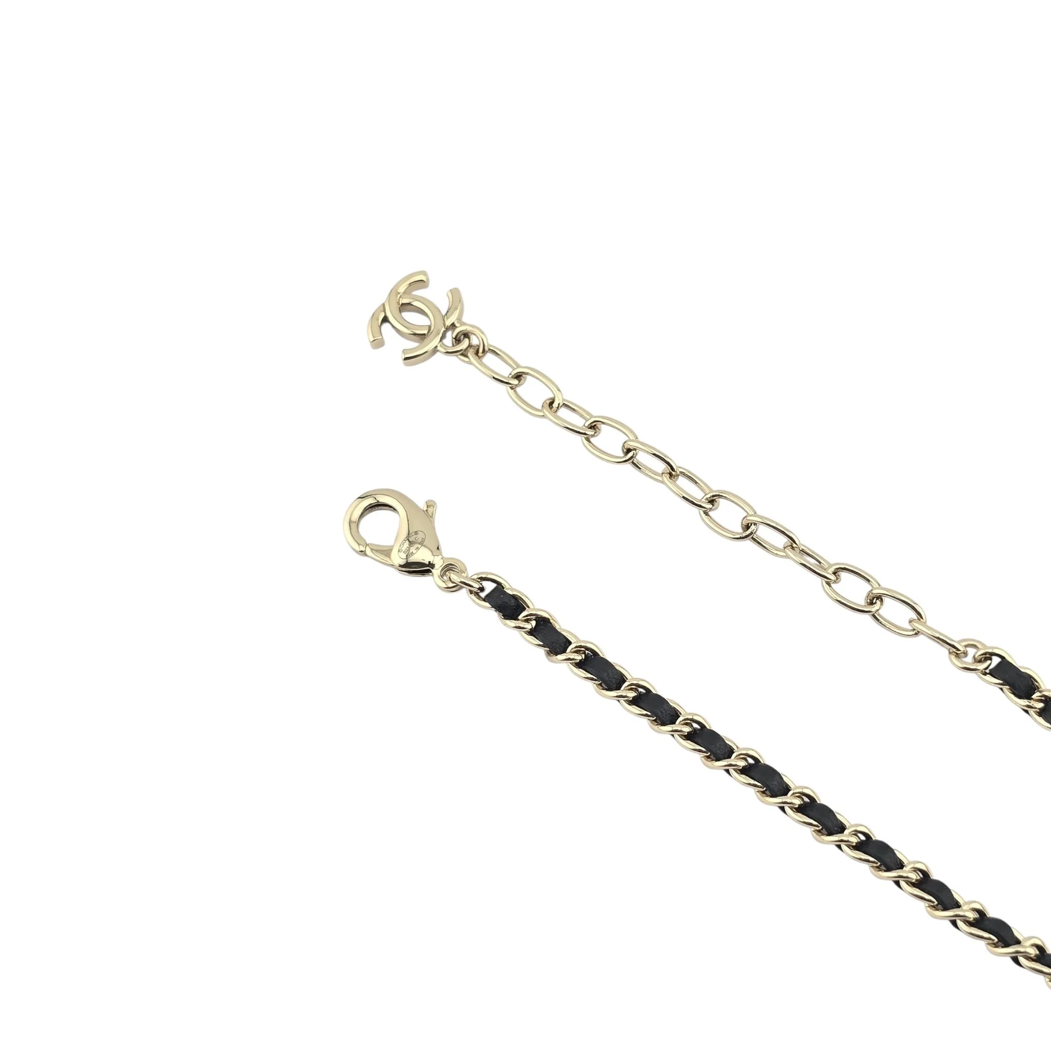 Chanel CC Matelasse Pink Resin Bag Necklace 2023 CHANEL