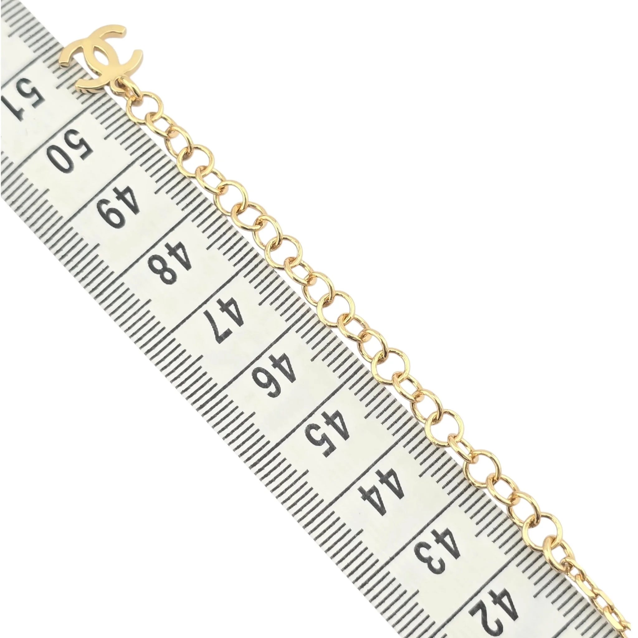 Chanel CC Round Gold Necklace 2025 CHANEL