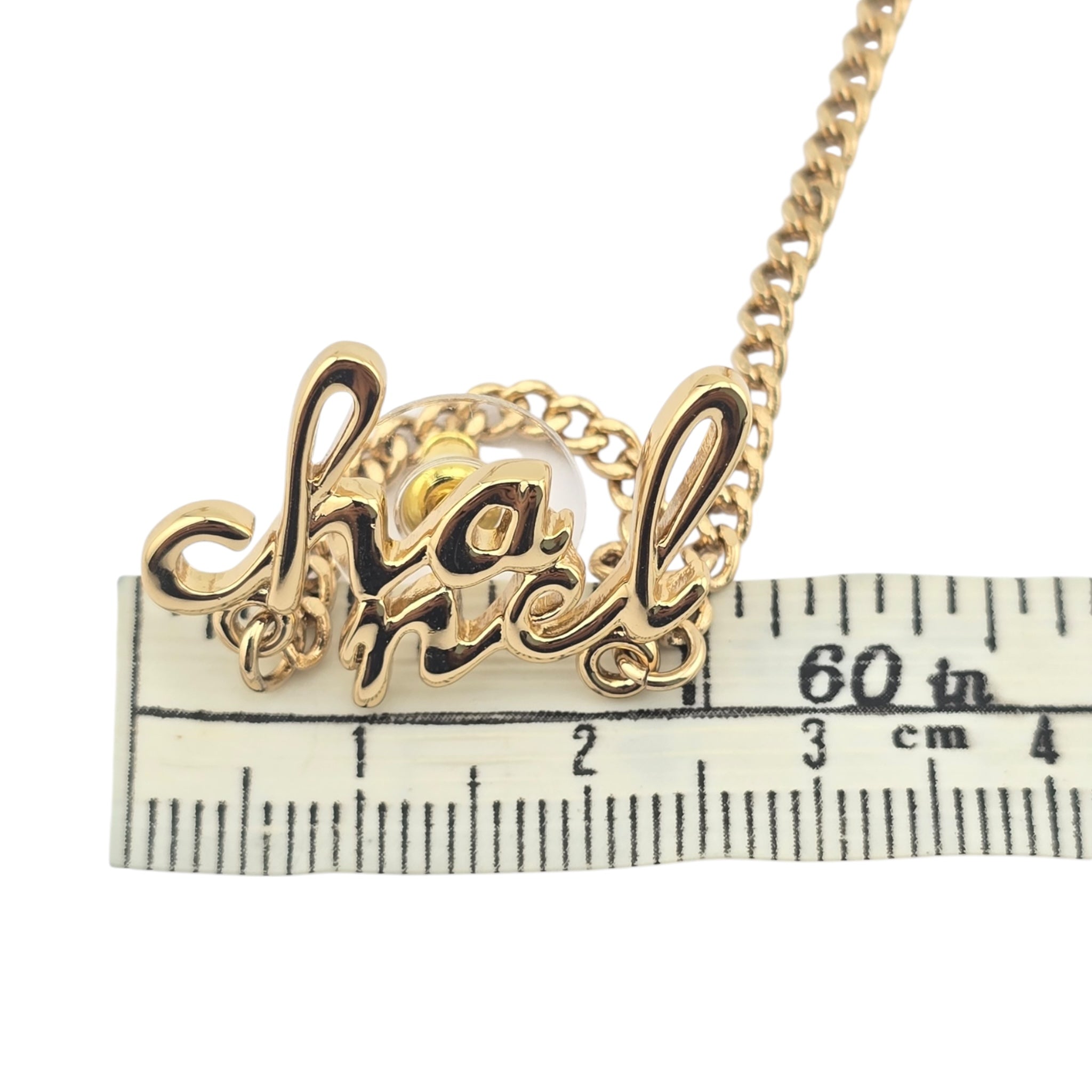 Chanel CC Logo Drop Chain Gold Earrings 2024 CHANEL