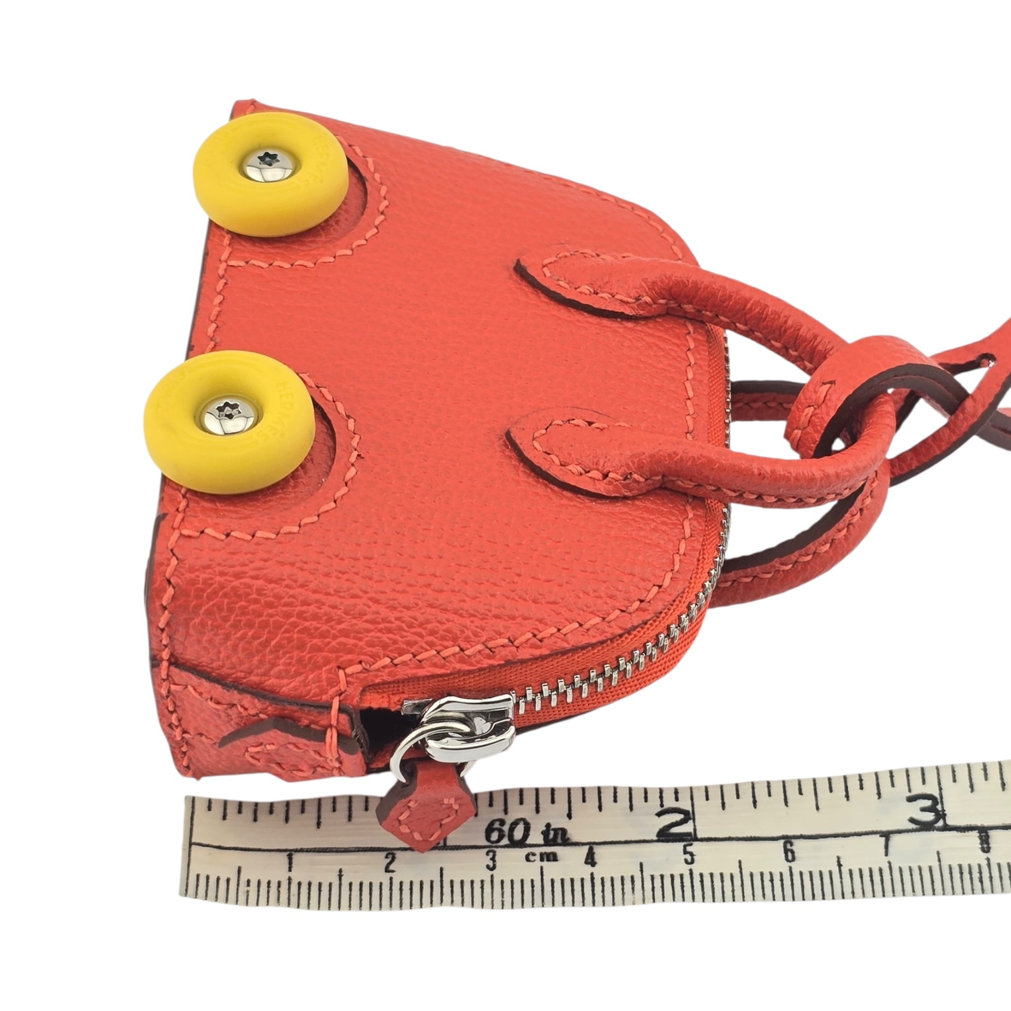 Hermes Bolide On Wheels Bag Charm Orange