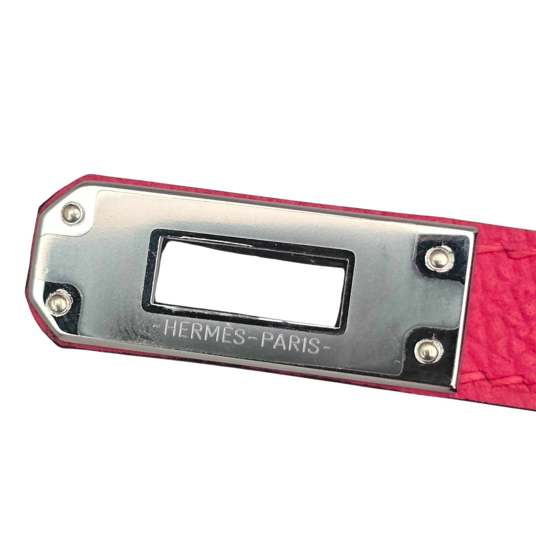 Hermes Mini Kelly II Epsom Rose Extreme Palladium