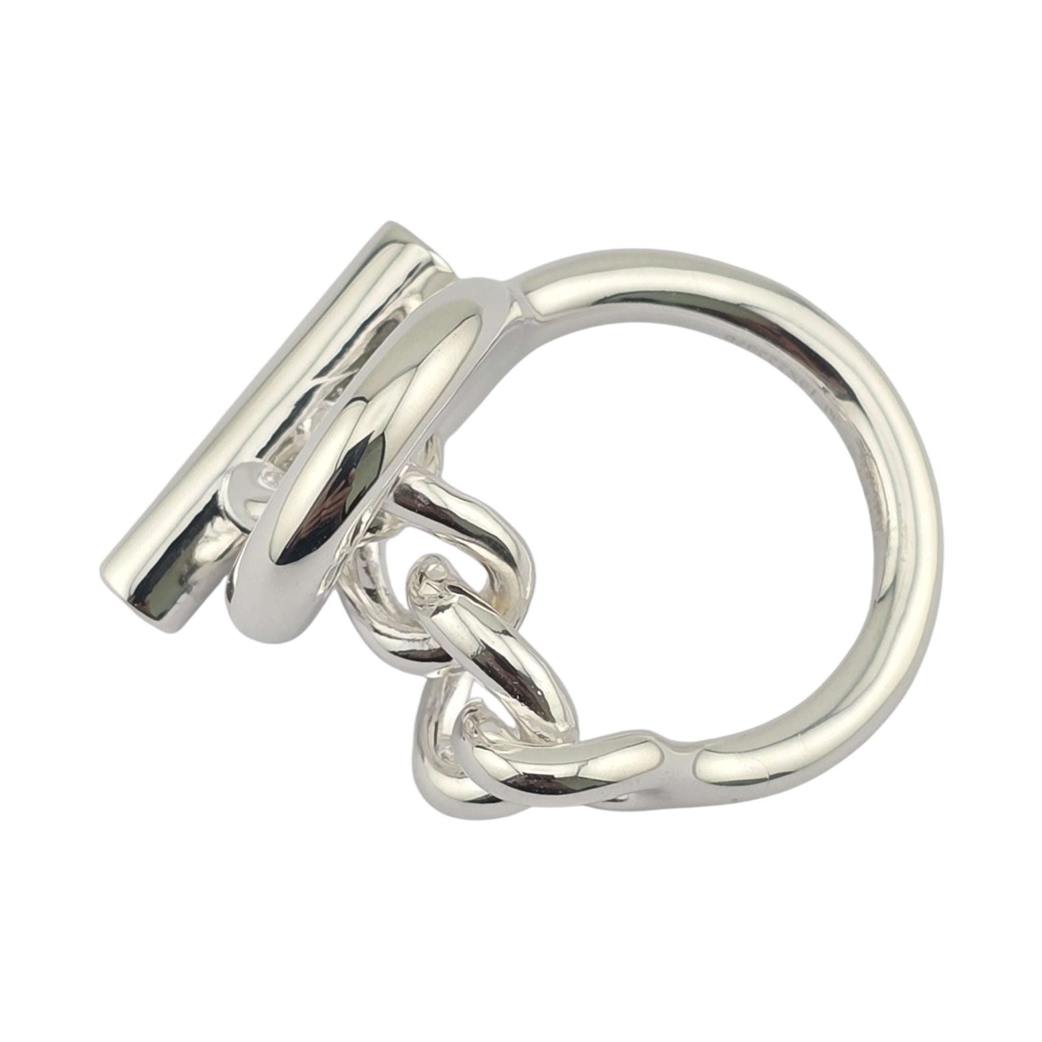 Hermes Croisette Sterling Silver Ring HERMES