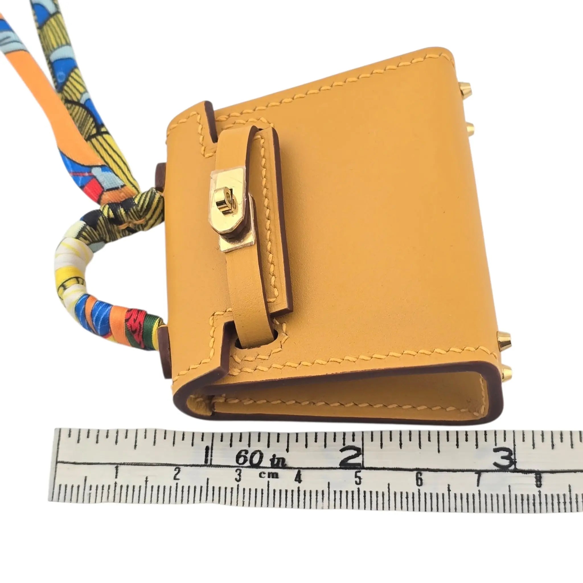 Hermes Mini Kelly Twilly Bag Charm Jaune Foin HERMES