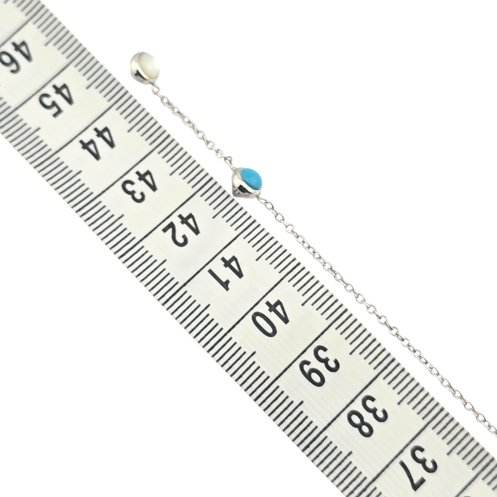 GUCCI GG Marmont Sterling Silver Mother of Pearl Necklace