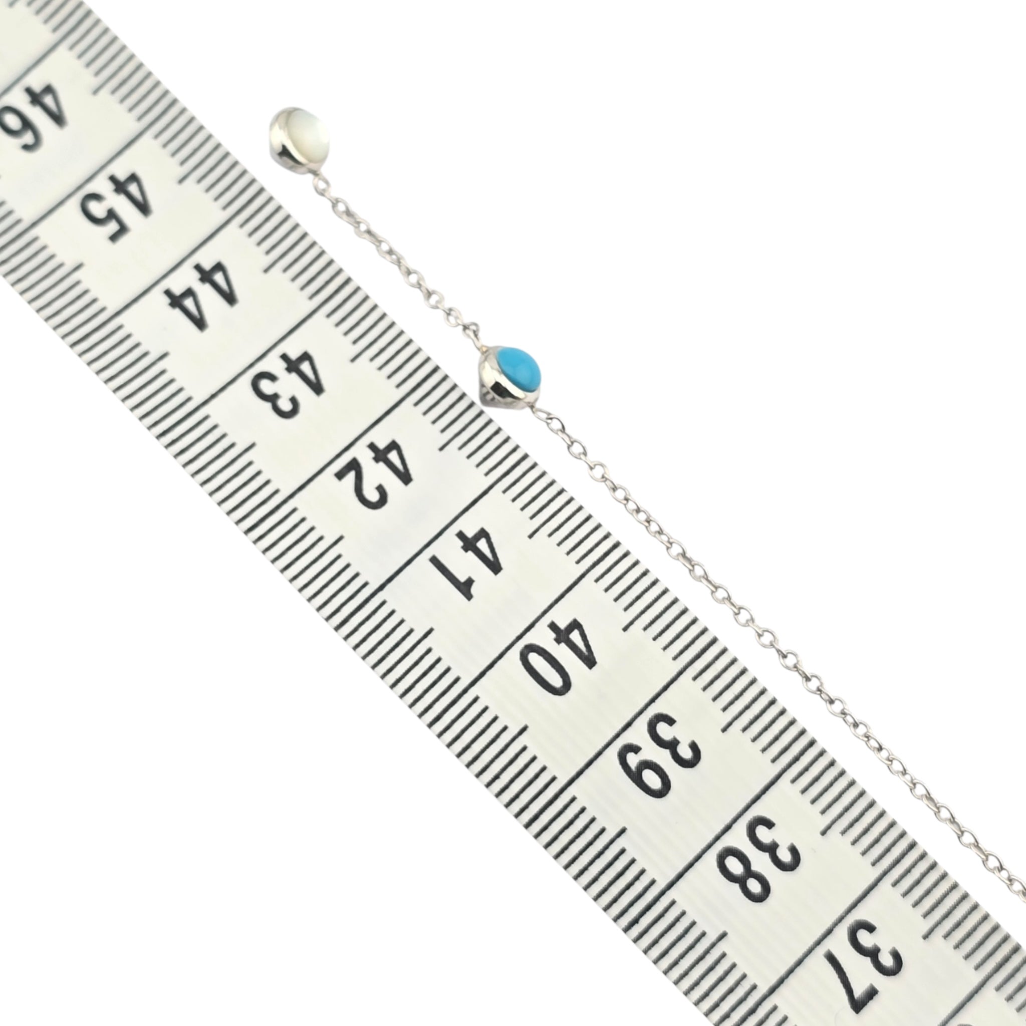 GUCCI GG Marmont Sterling Silver Mother of Pearl Necklace