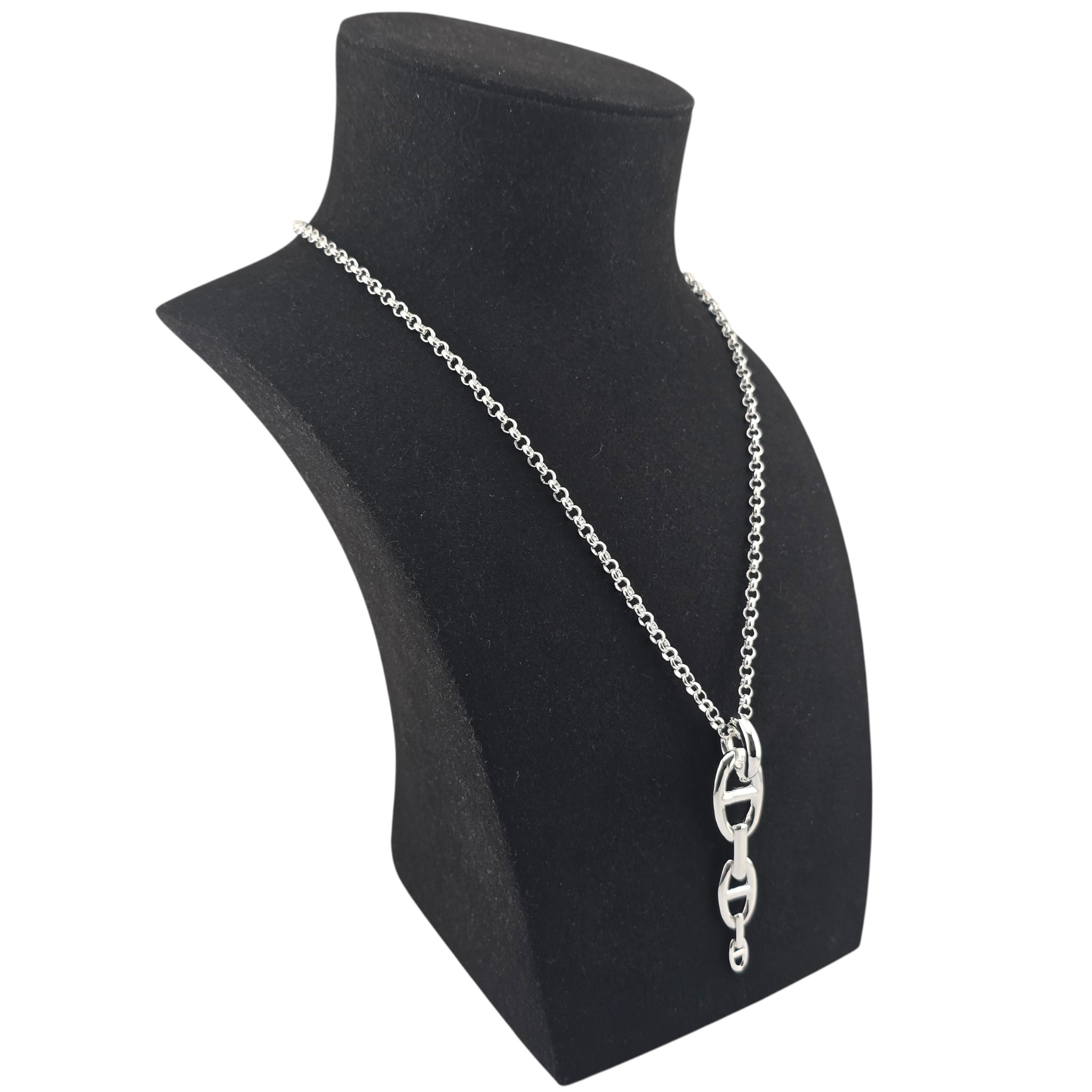 Hermes Chaine d'Ancre Enchainee Pendant Large Model