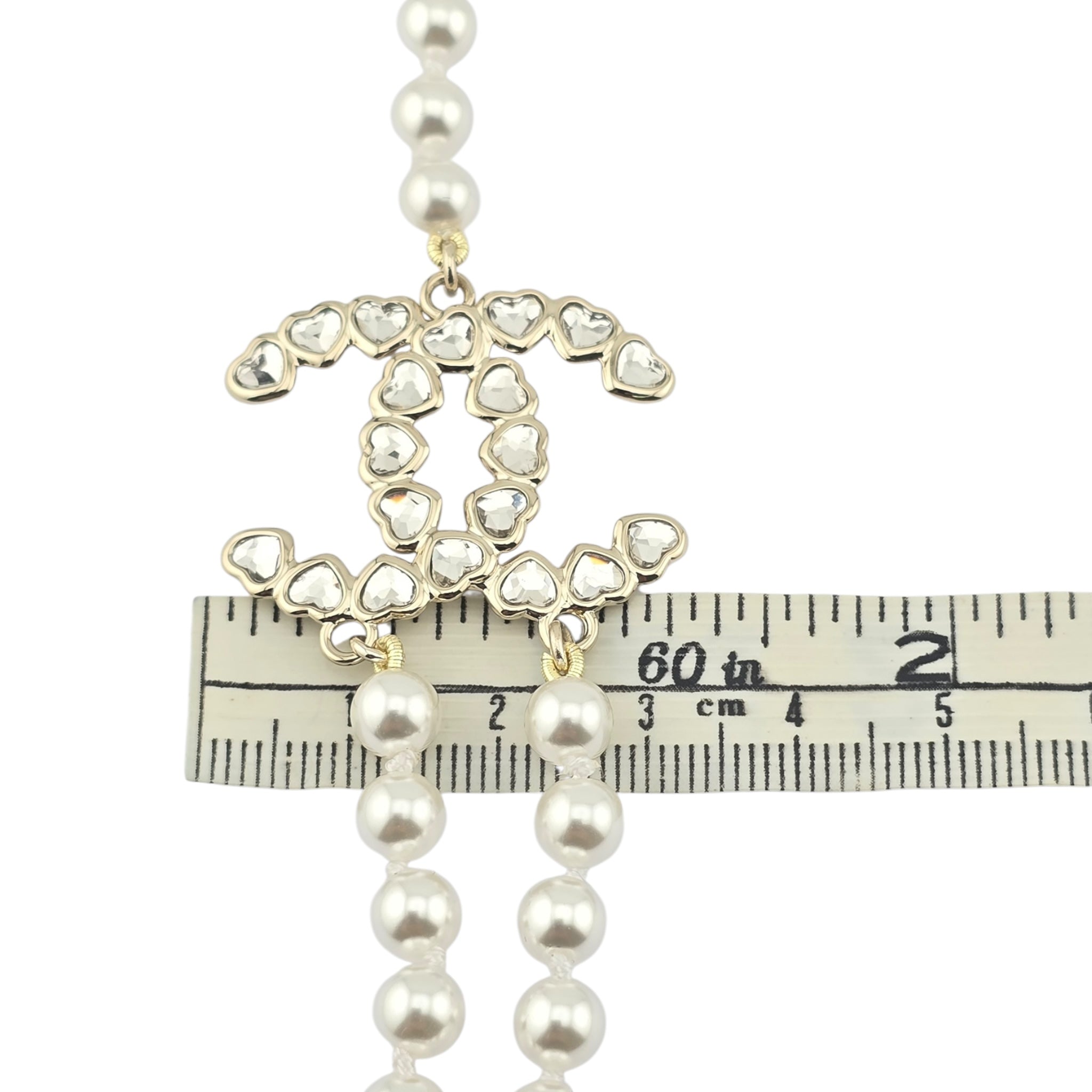 Chanel CC Double Row Faux Pearl Necklace 2025