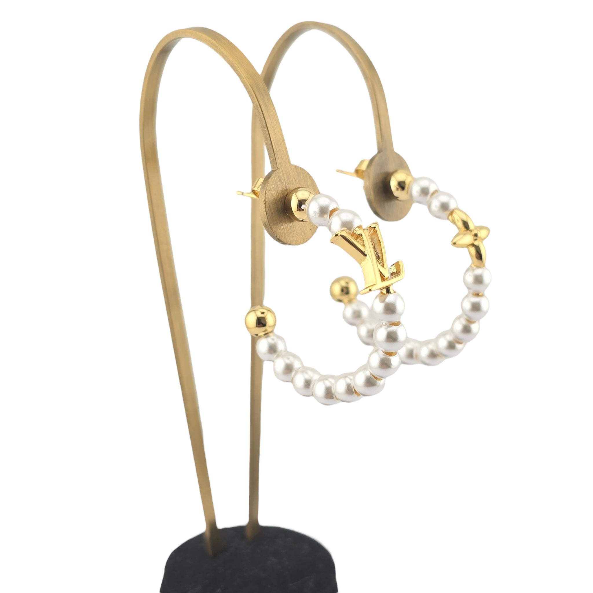 Louis Vuitton My LV Pearl Hoop Earrings