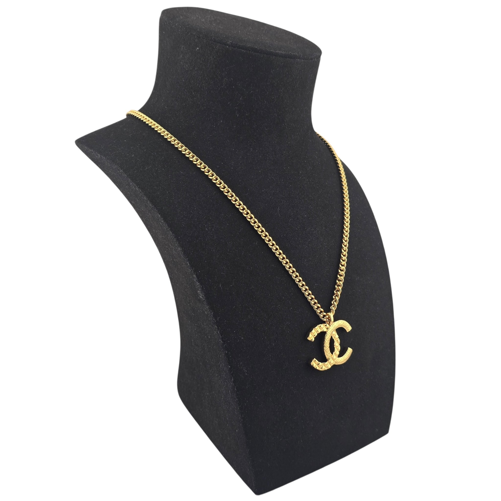 Chanel CC F24 Gold Pendant Necklace 2024 CHANEL