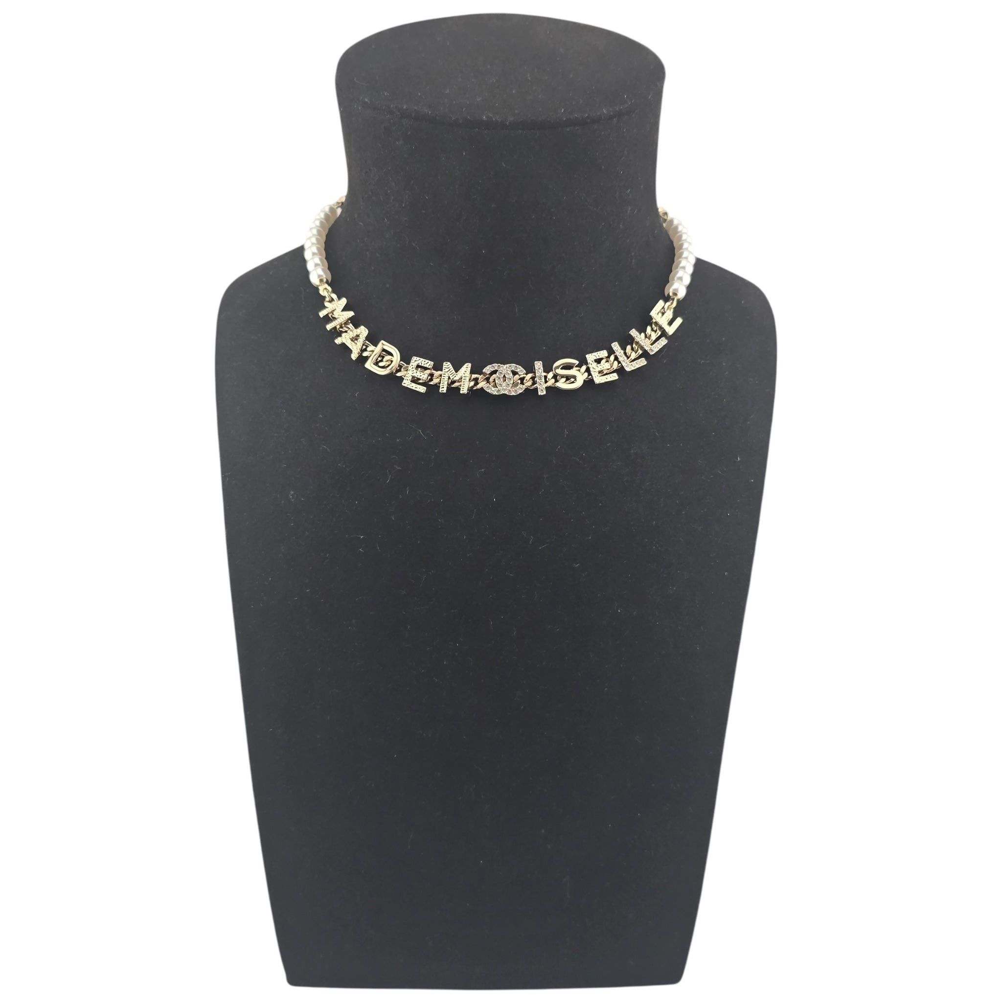 Chanel CC Gold Faux Pearl Necklace 2022 CHANEL