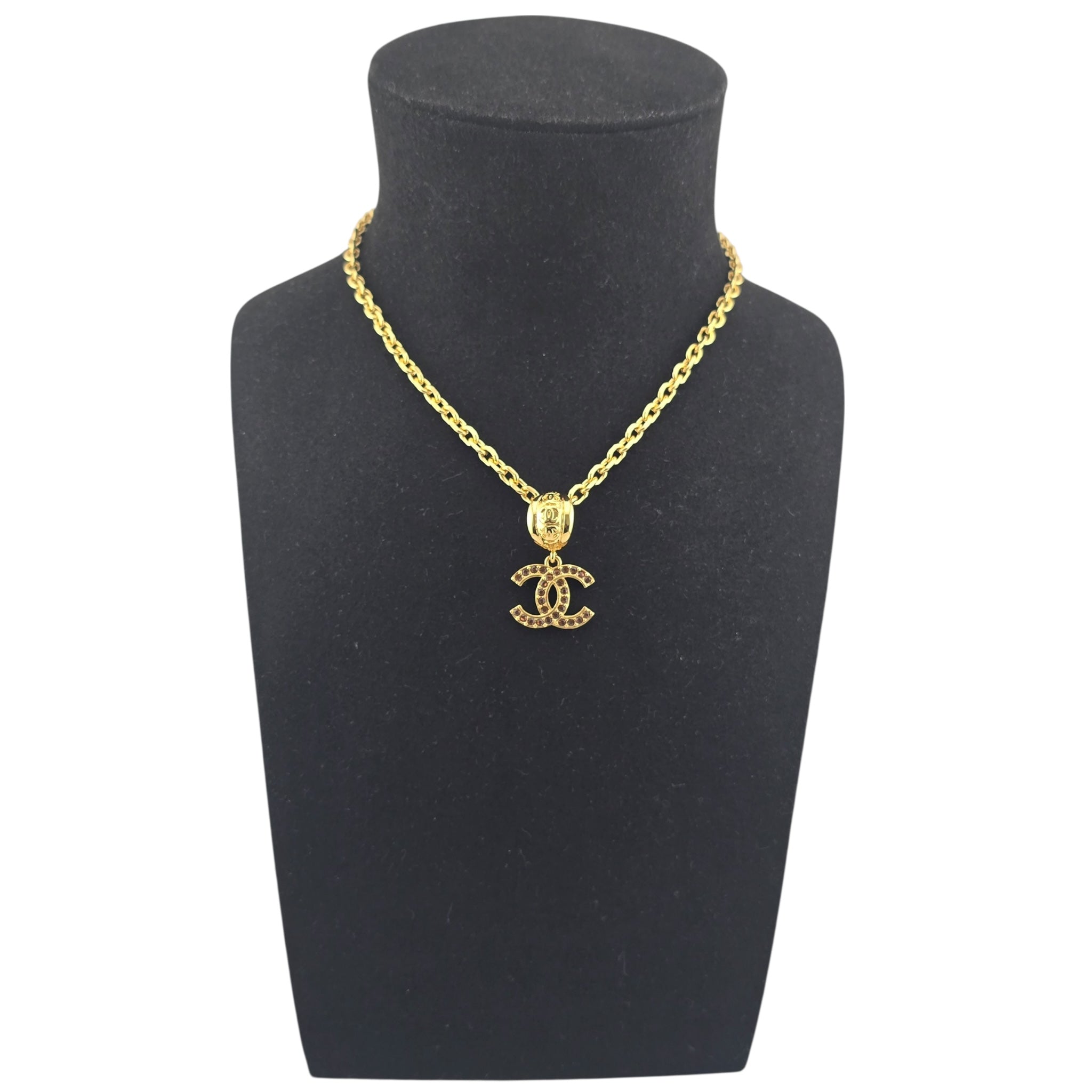 Chanel CC Gold Pendant Necklace 2025 CHANEL