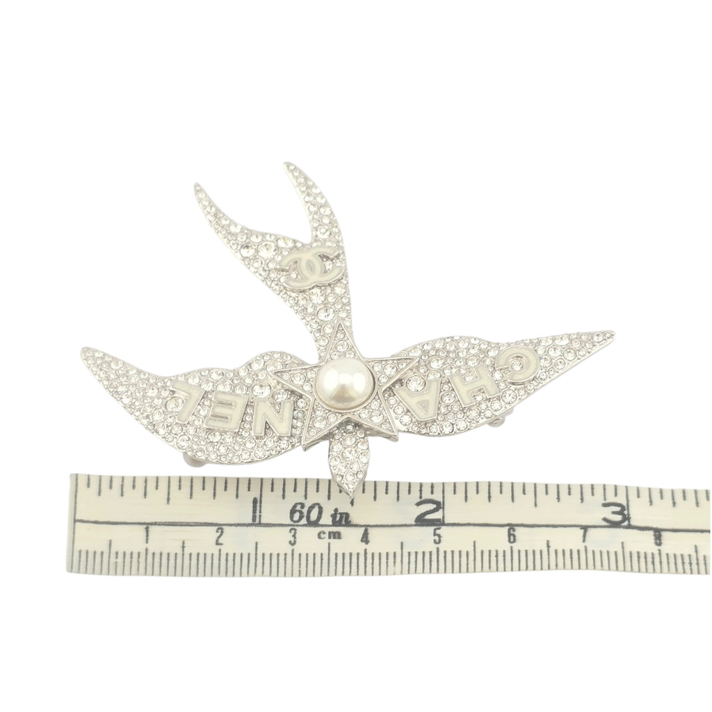 Chanel CC Bird Crystal Brooch 2025 CHANEL