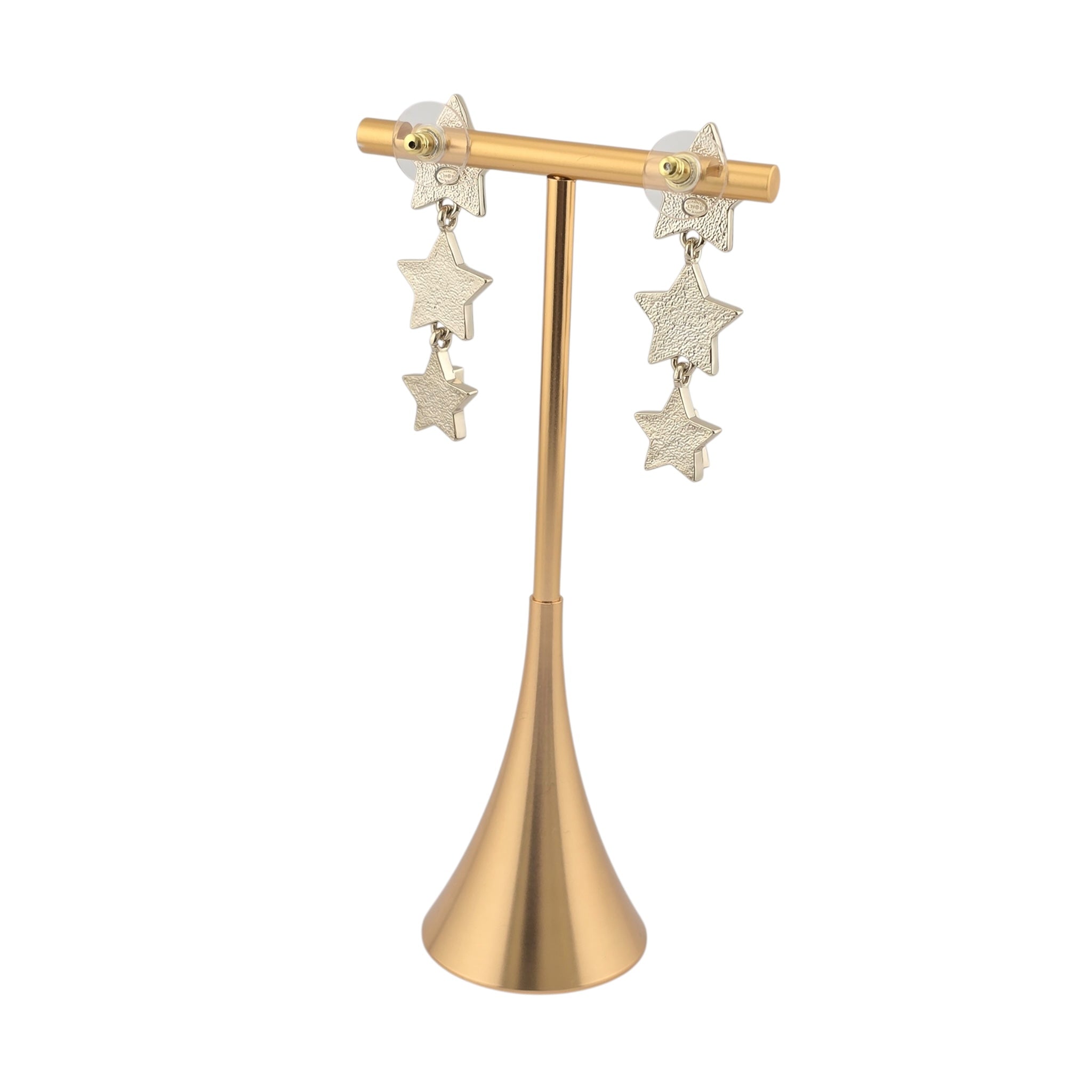 Chanel CC Gold Star Drop Earrings 2025 CHANEL