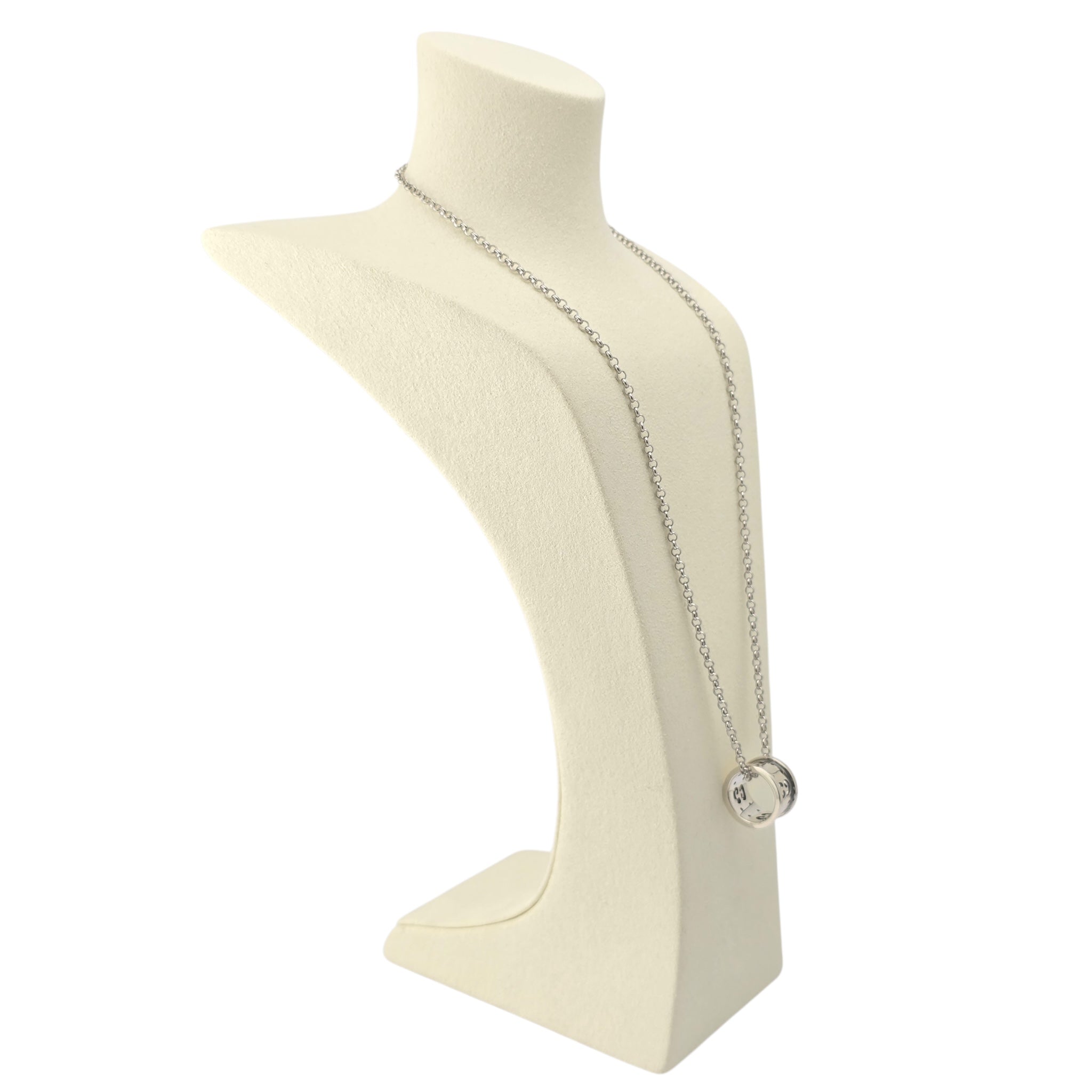 GUCCI GG Icon Twill Sterling Silver Necklace GUCCI