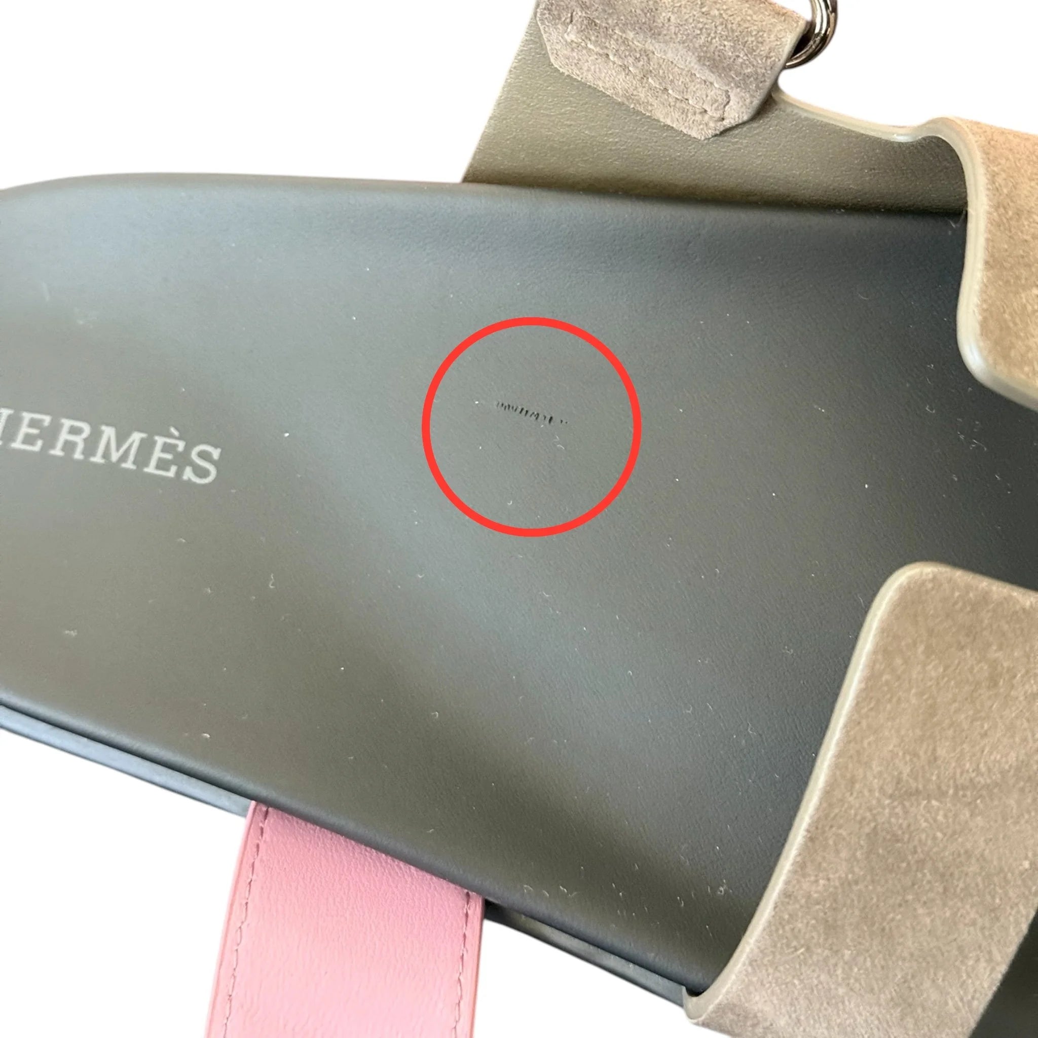 Hermes Chypre Suede Sandal Toundra / Rose 39 UK6 HERMES