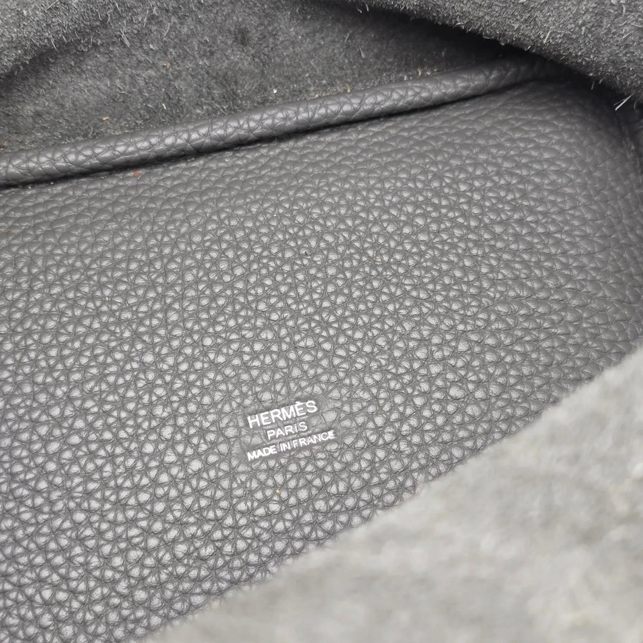 Hermès Picotin Lock 18 Gris Meyer Clemence Palladium Bag HERMES