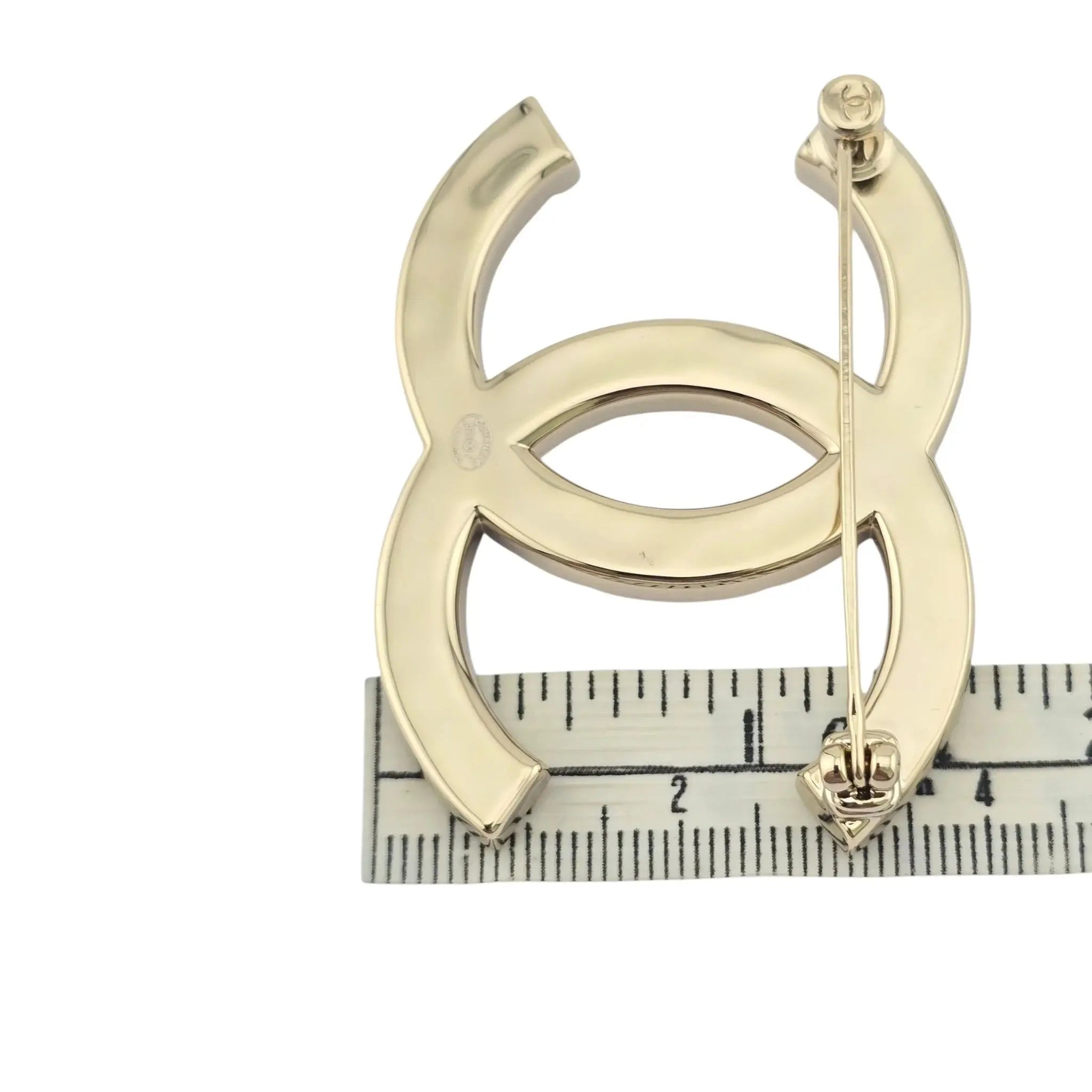 Chanel CC Gold Crystal Brooch B25 CHANEL