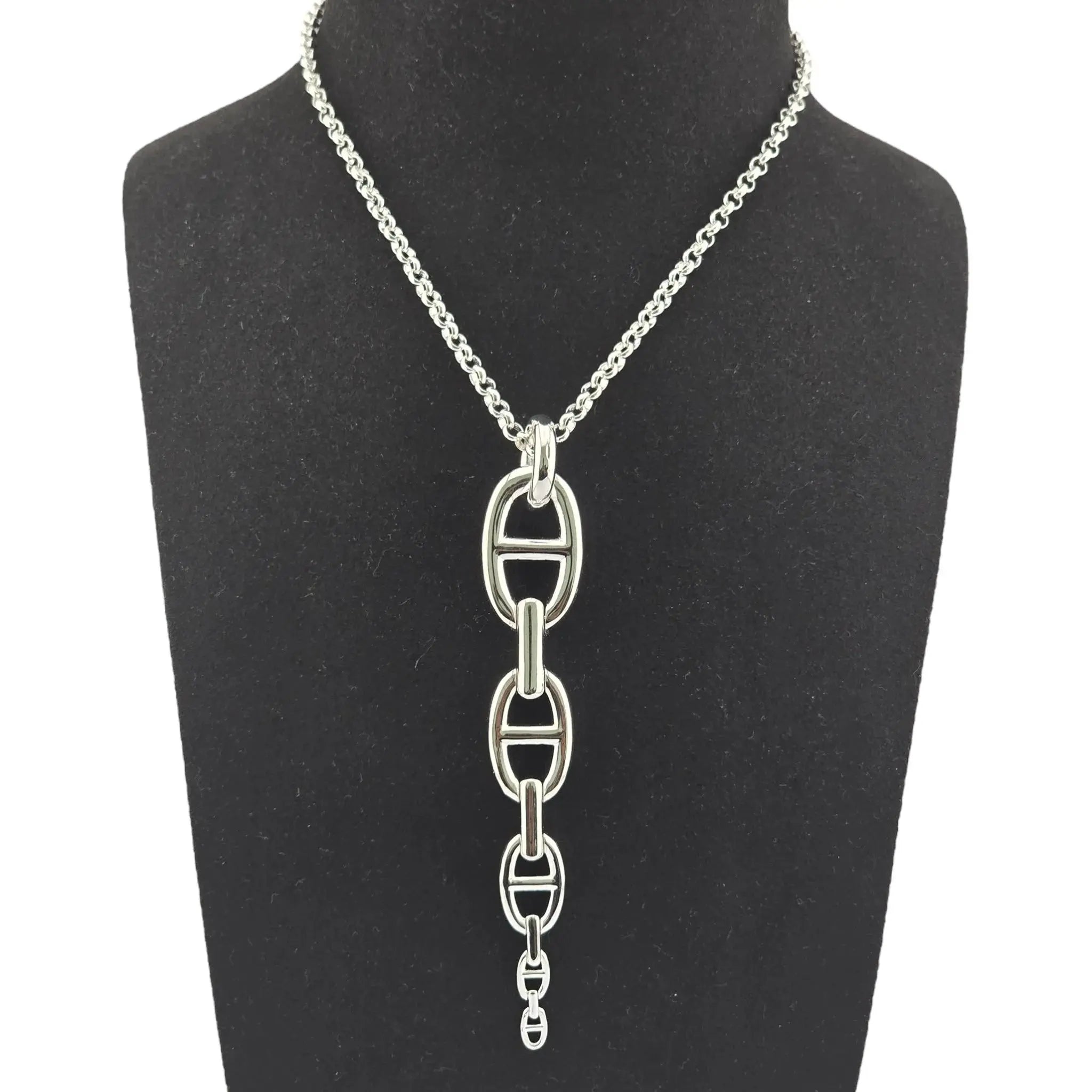 Hermes Chaine d'Ancre Enchainee Pendant Necklace, Very Large Model HERMES
