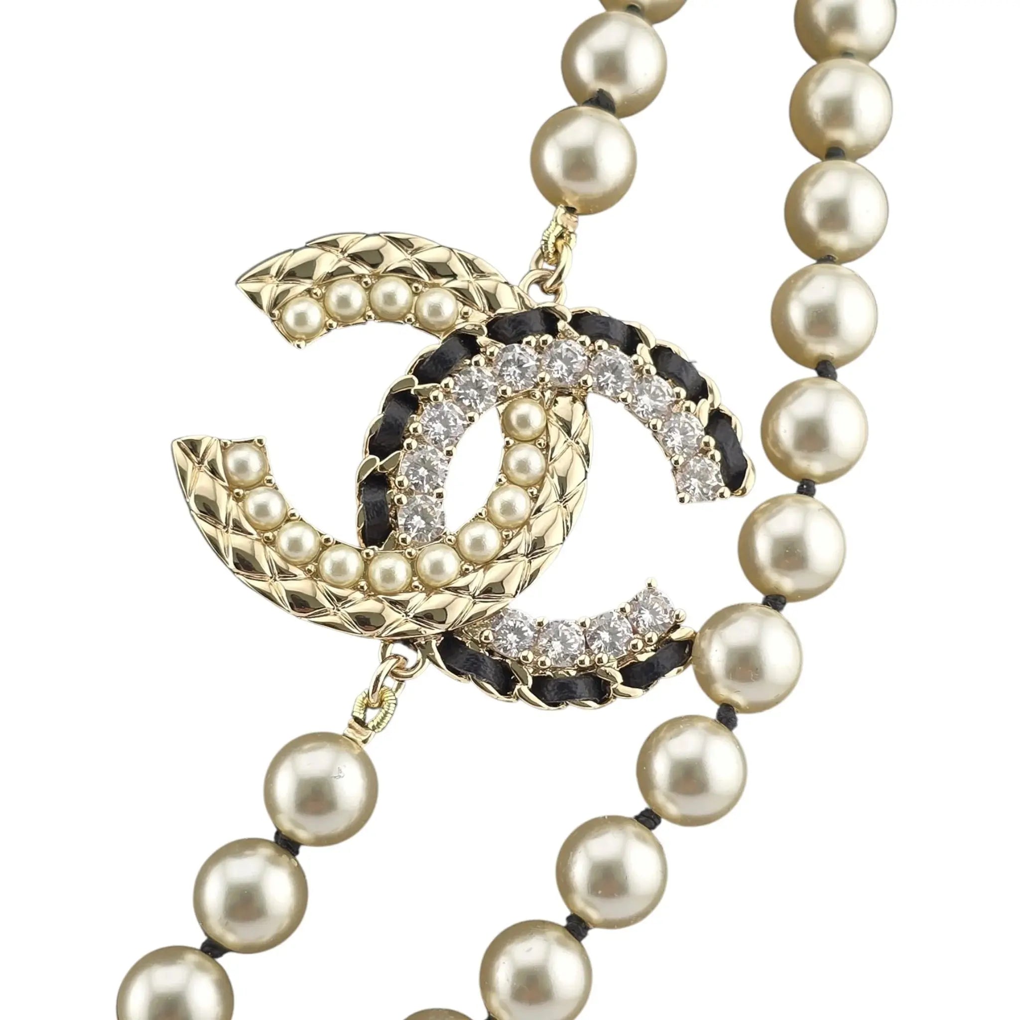 Chanel CC Long Faux Pearl Necklace 2022 CHANEL