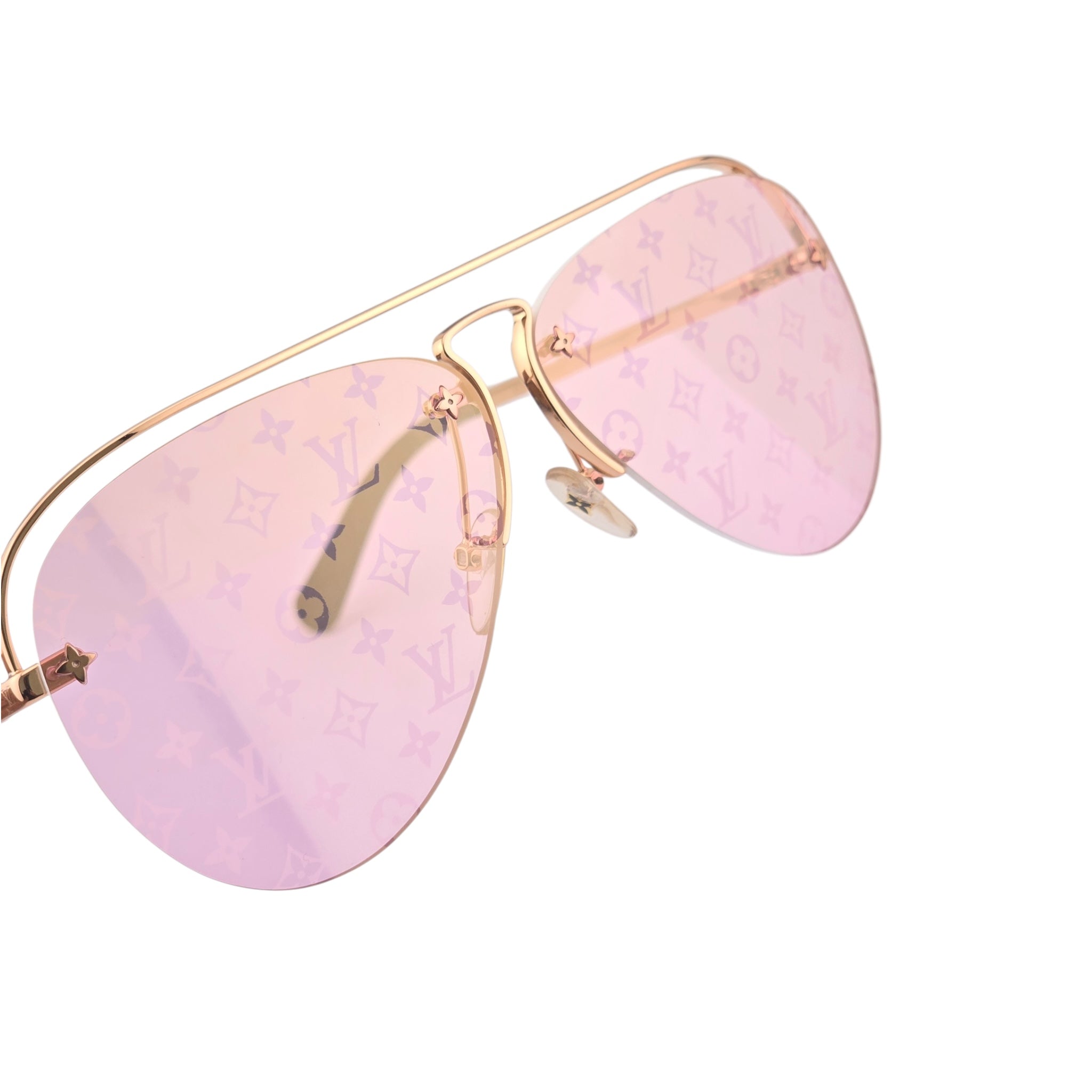 LOUIS VUITTON LV GREASE GOLD SUNGLASSES
