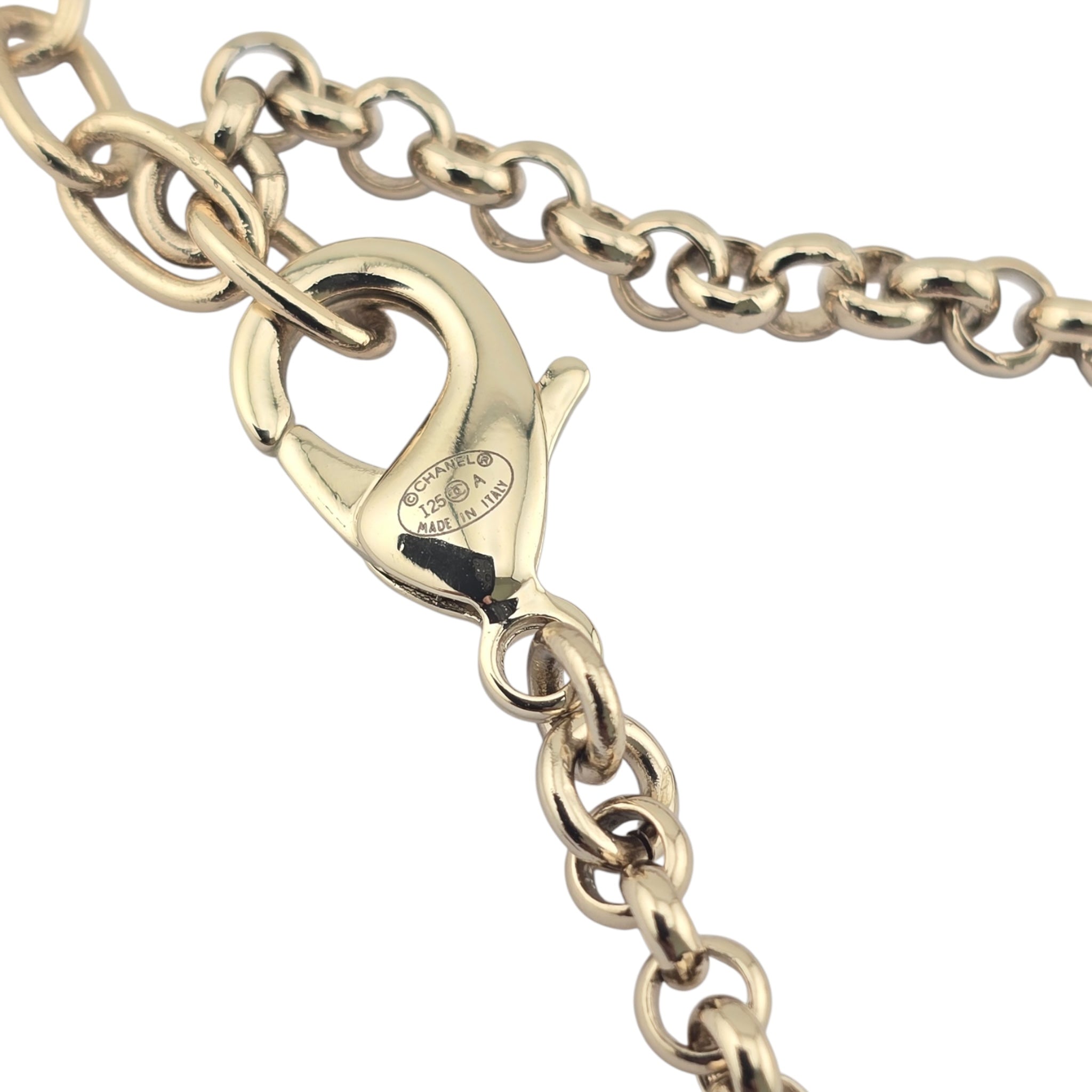 Chanel CC Gold Leaf Necklace 2025