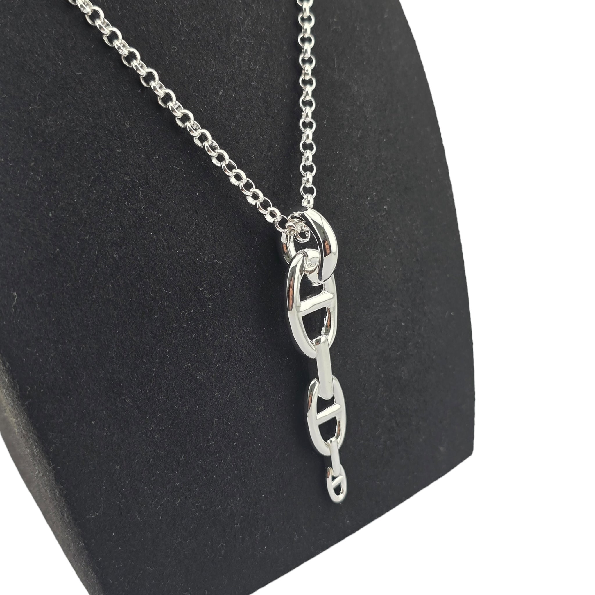 Hermes Chaine d'Ancre Enchainee Pendant Large Model