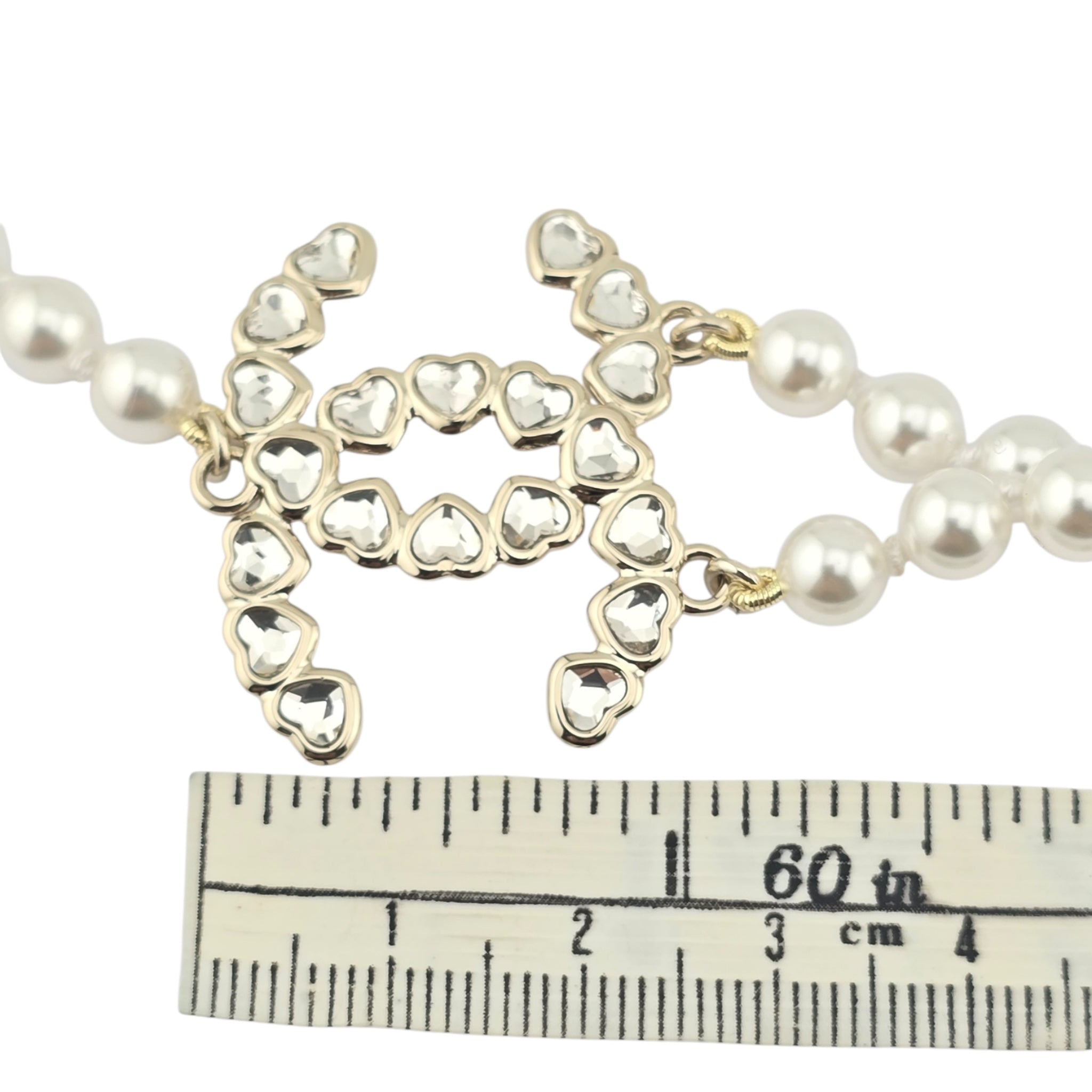 Chanel CC Double Row Faux Pearl Necklace 2025