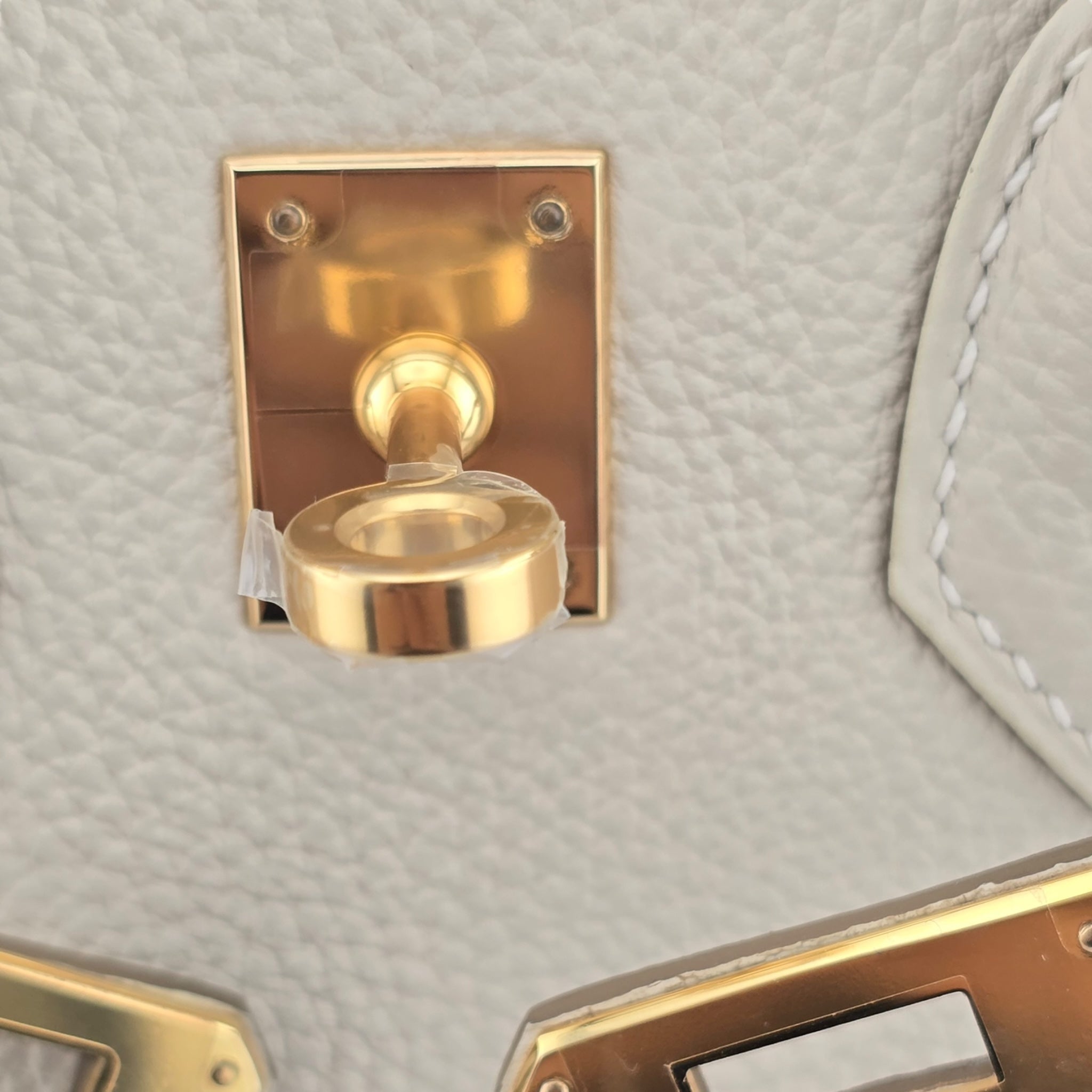 Hermes Birkin 25 Craie Togo GHW Bag