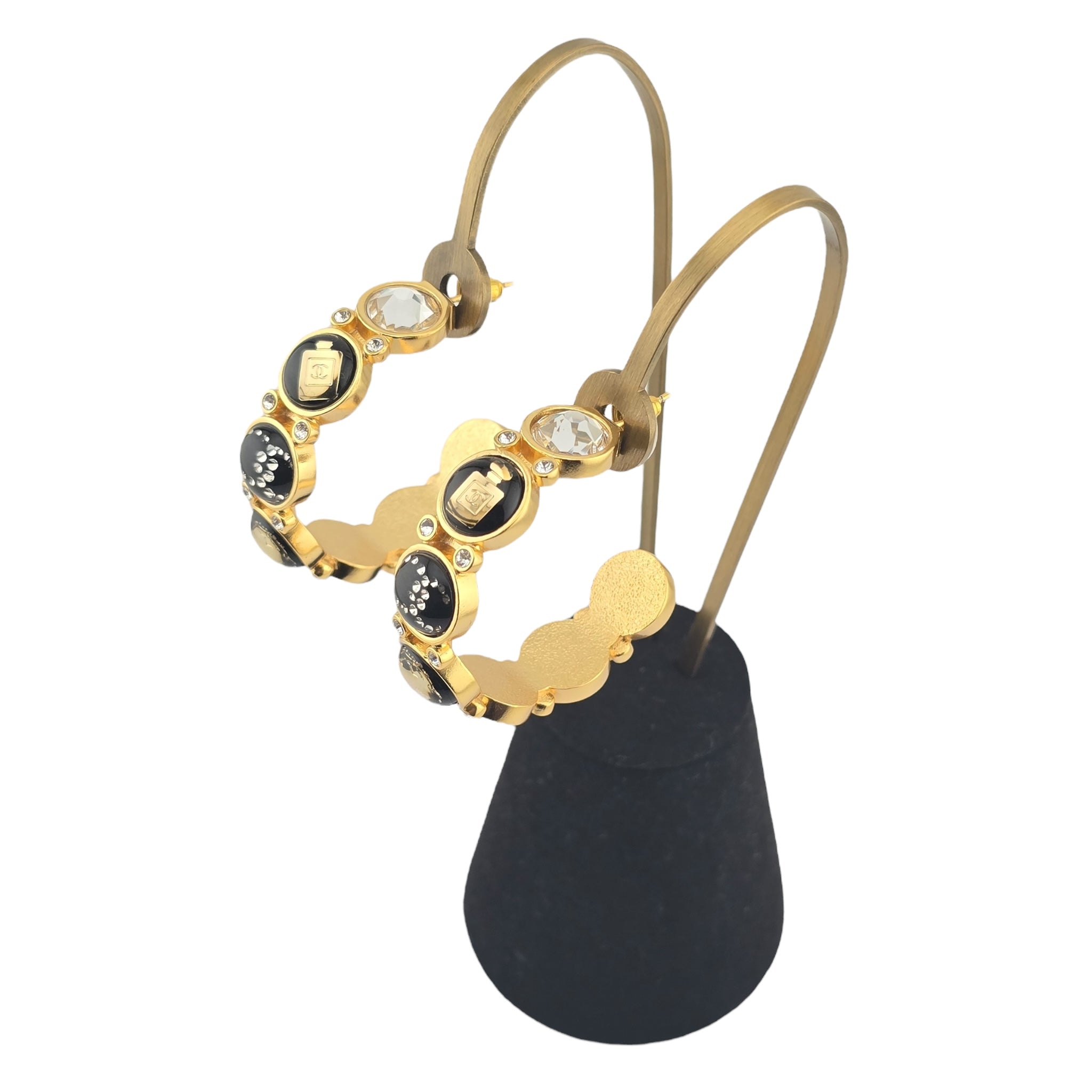 Chanel CC Gold Hoop Earrings 2020 CHANEL