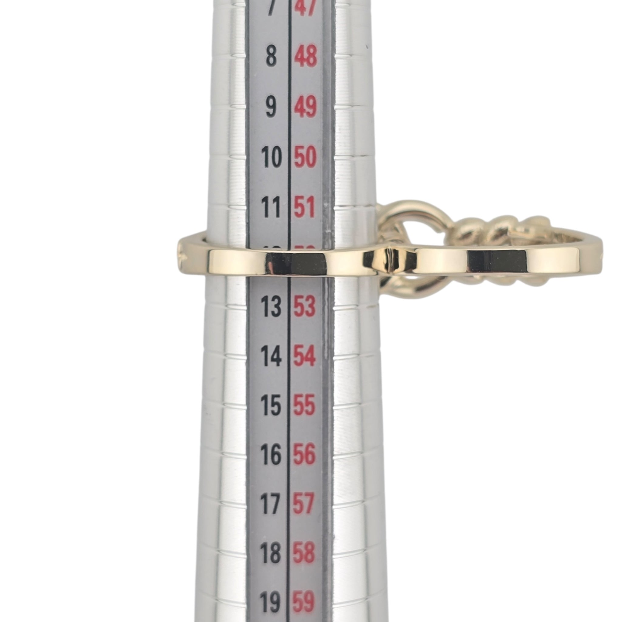 Chanel CC Gold Crystal Floral Ring B23 CHANEL