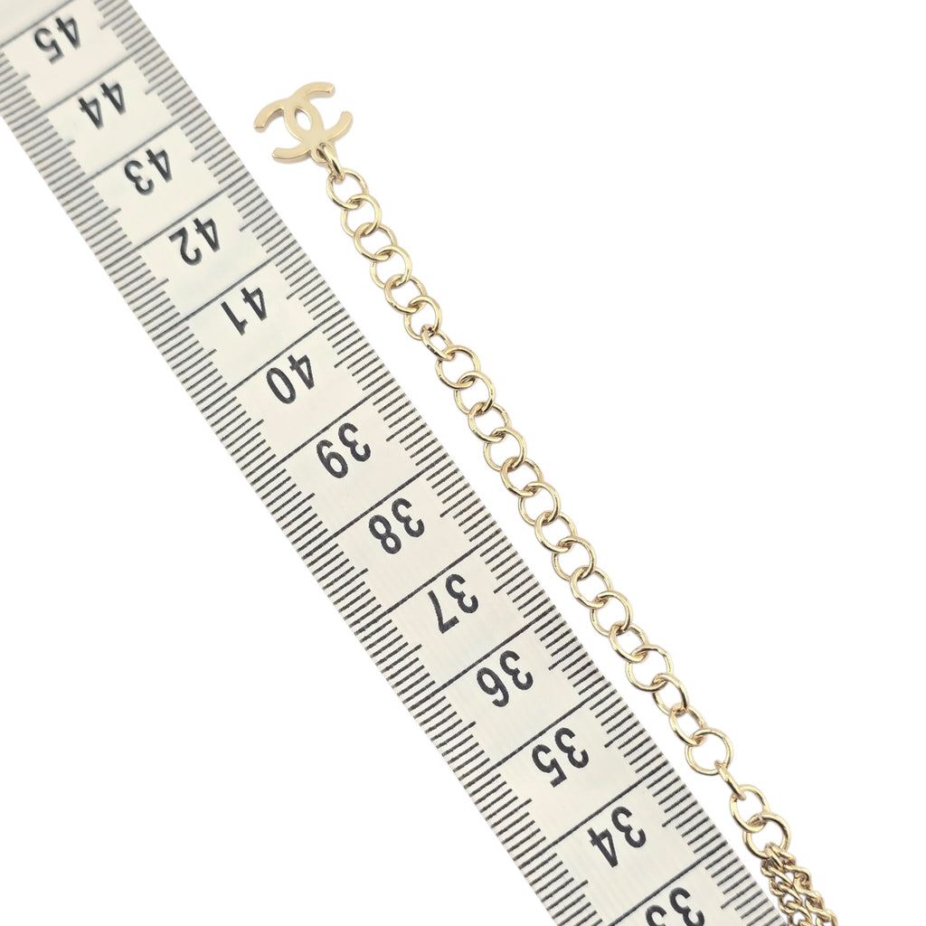 Chanel Crystal Star Heart CC Pendant Necklace Gold 2023 CHANEL