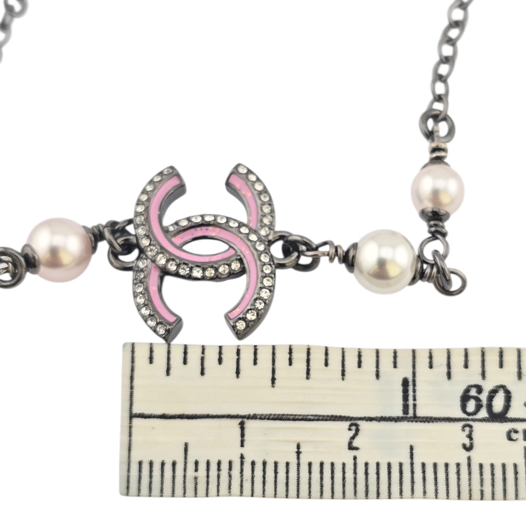 Chanel CC Ruthenium Pink Long Necklace 2025 CHANEL