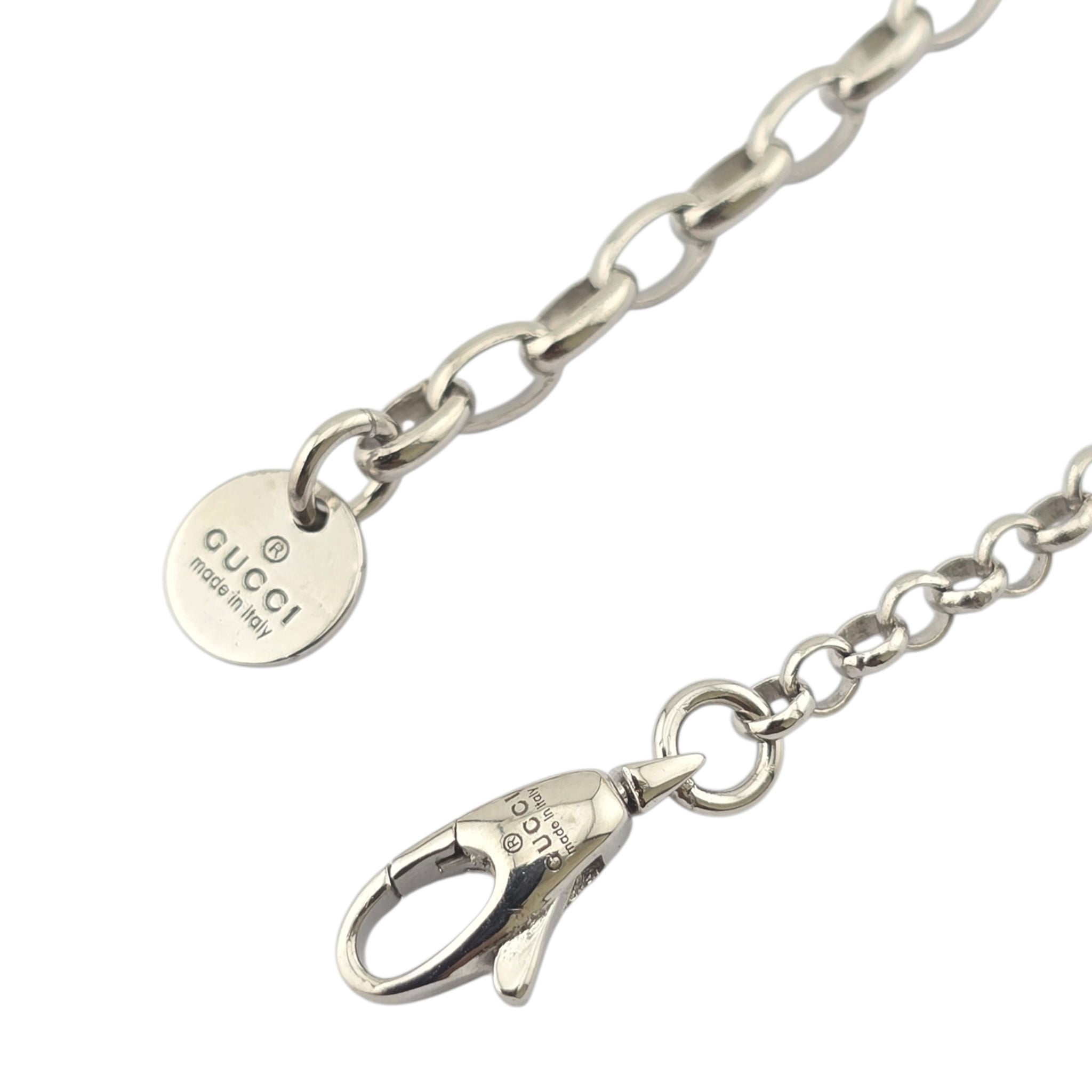 GUCCI Blind For Love Heart Sterling Silver Necklace GUCCI