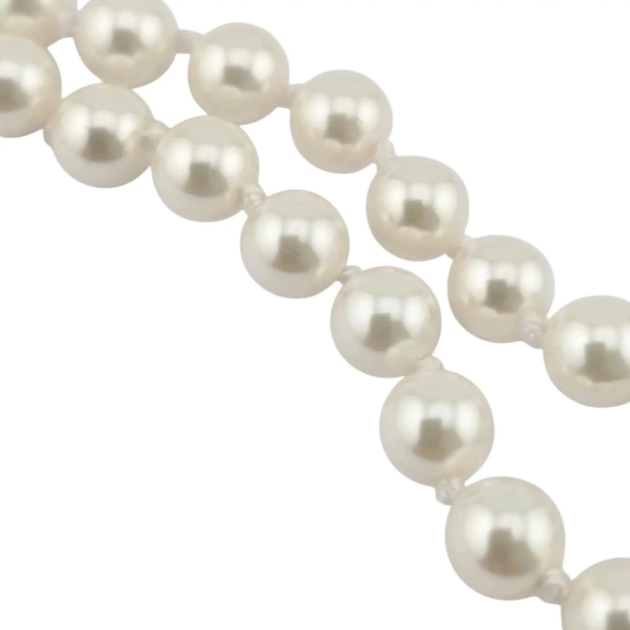 Chanel CC Long Faux Pearl Green Necklace 2023 CHANEL