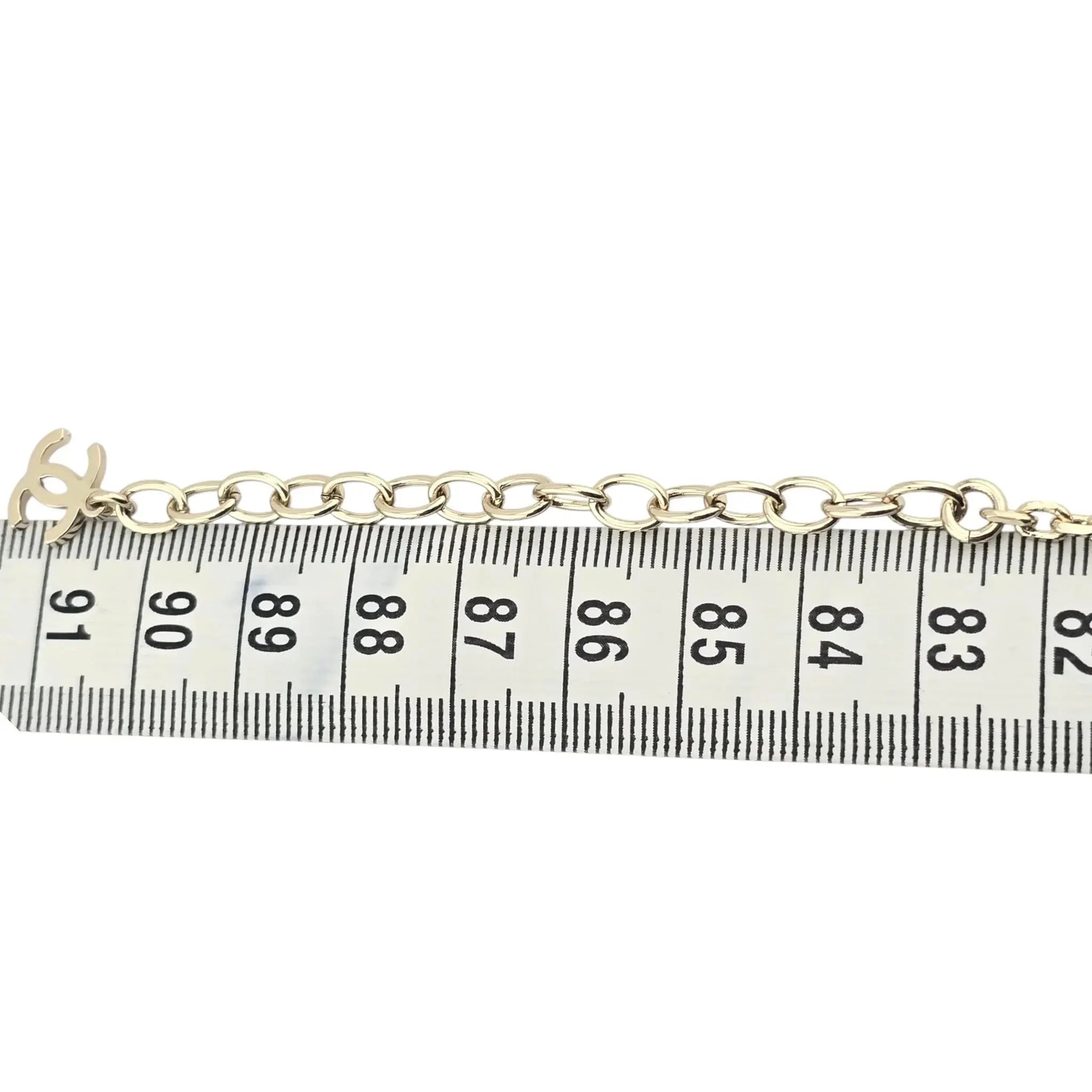 Chanel CC Long Necklace Gold Metal Floral Necklace 2025 CHANEL