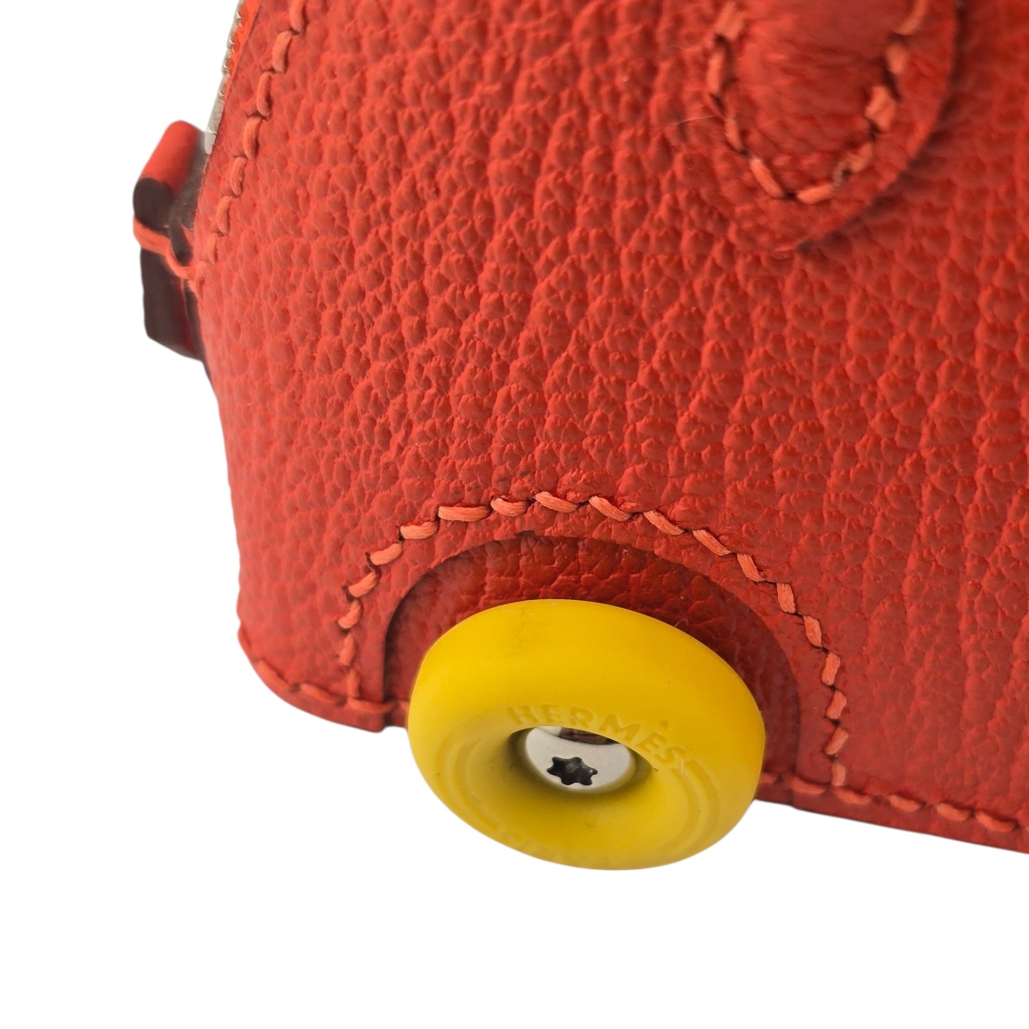 Hermes Bolide On Wheels Bag Charm Orange