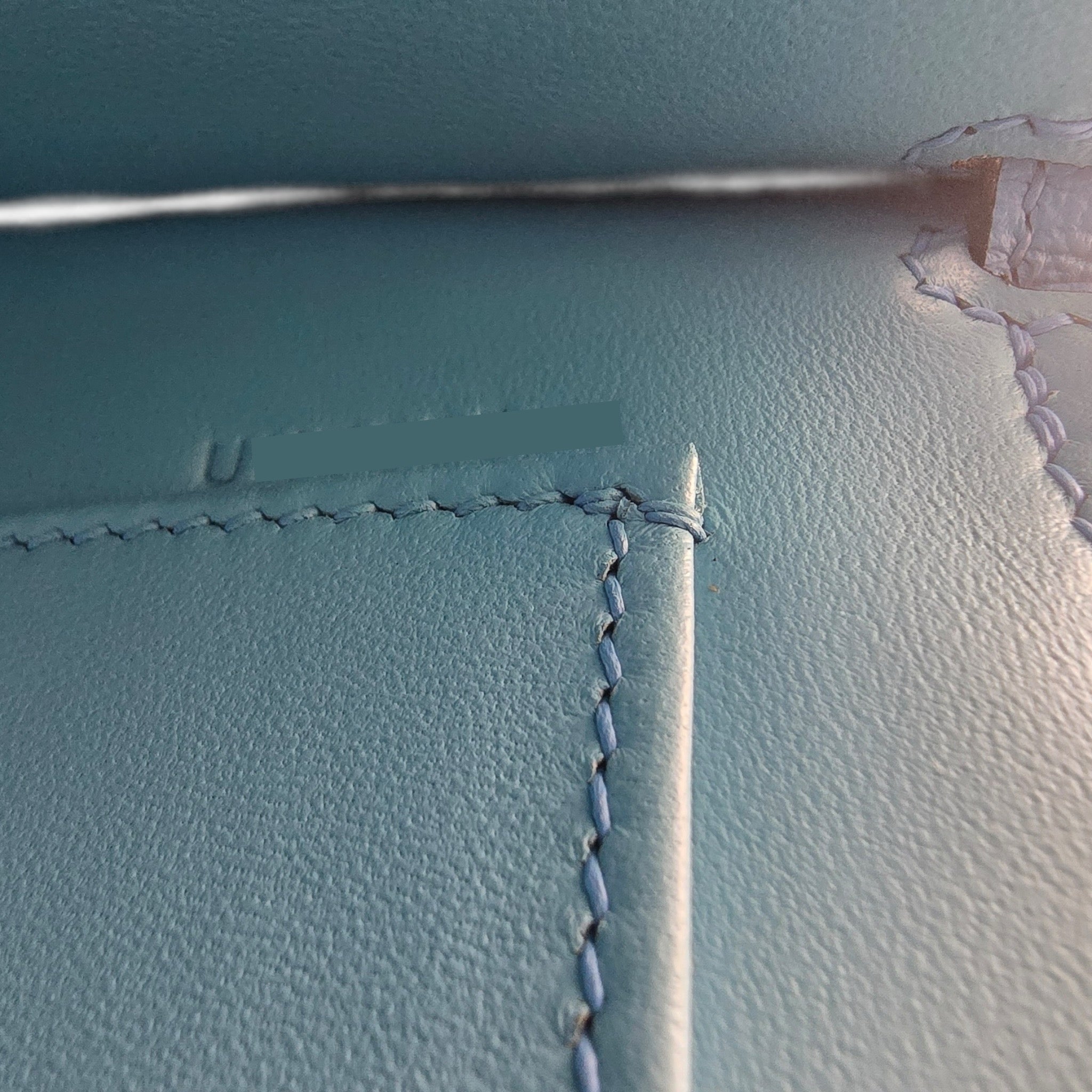 Hermes Mini Kelly II Bleu Celeste Chevre Palladium Hardware Bag
