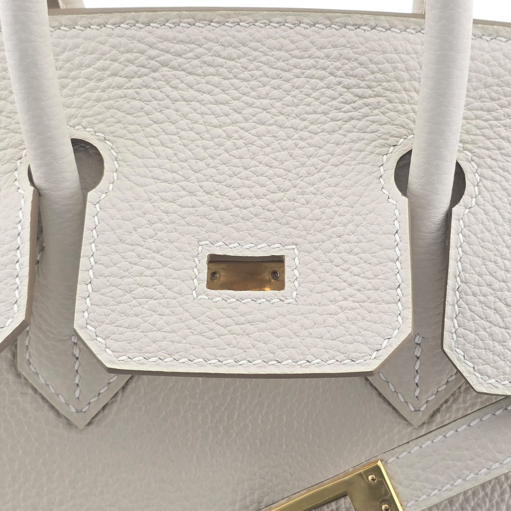 Hermes Birkin 25 Craie Togo GHW Bag