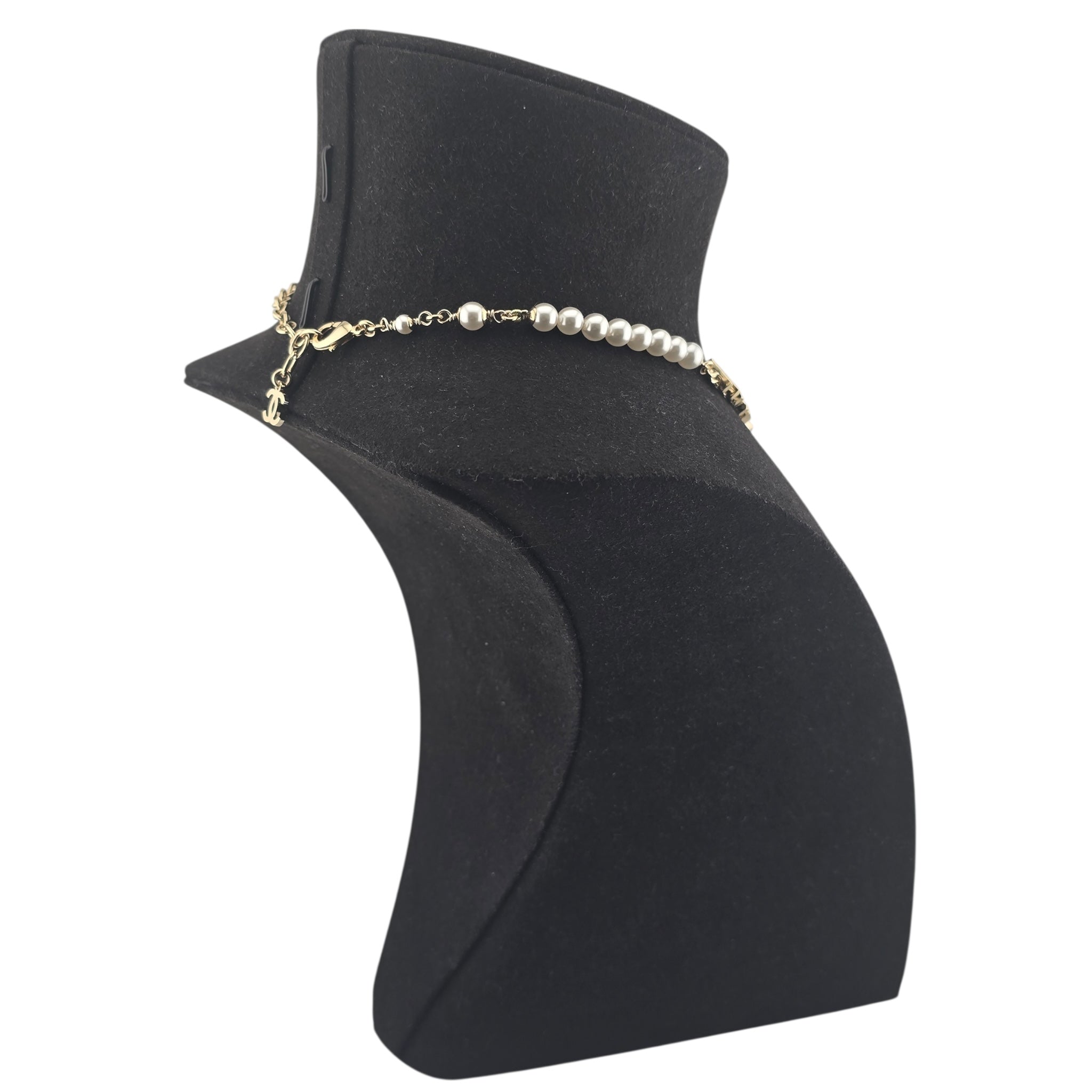 Chanel CC Gold Faux Pearl Necklace 2022 CHANEL