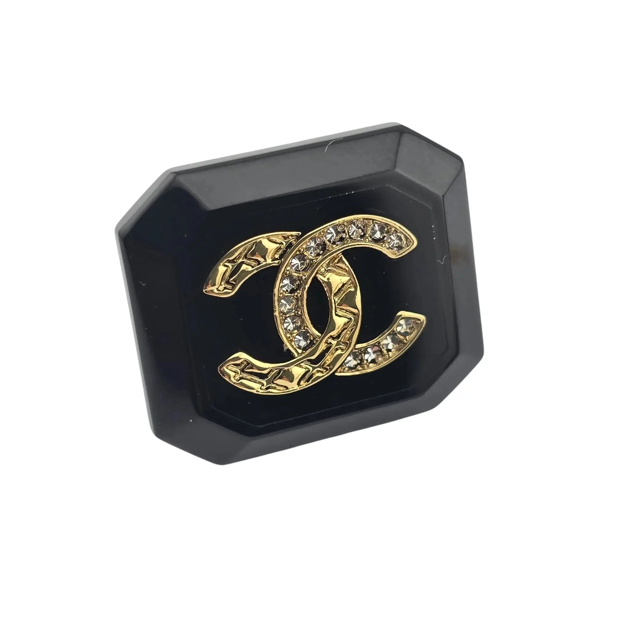 Chanel CC No 5 3 Black Gold Brooch 2023 CHANEL