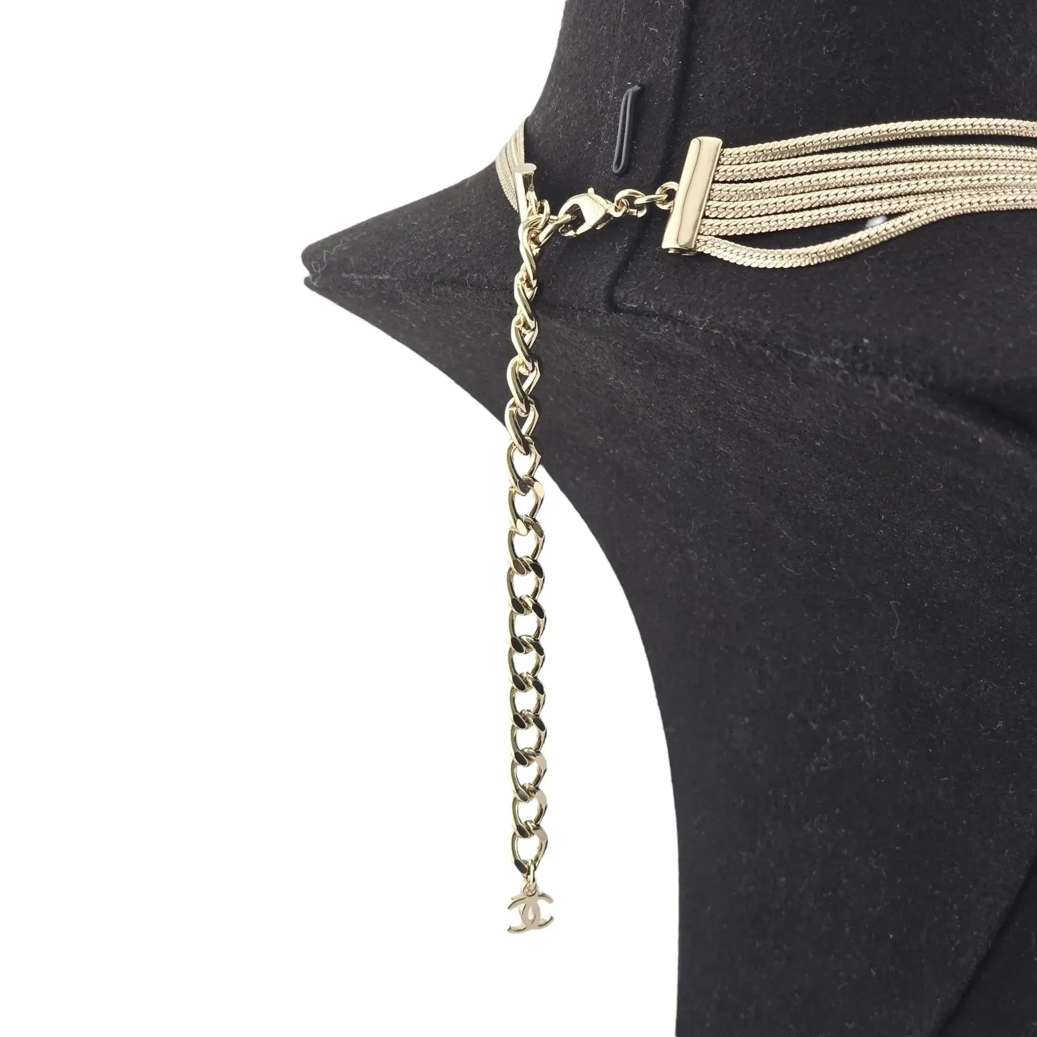 Chanel CC Gold Layer Necklace 2022 CHANEL