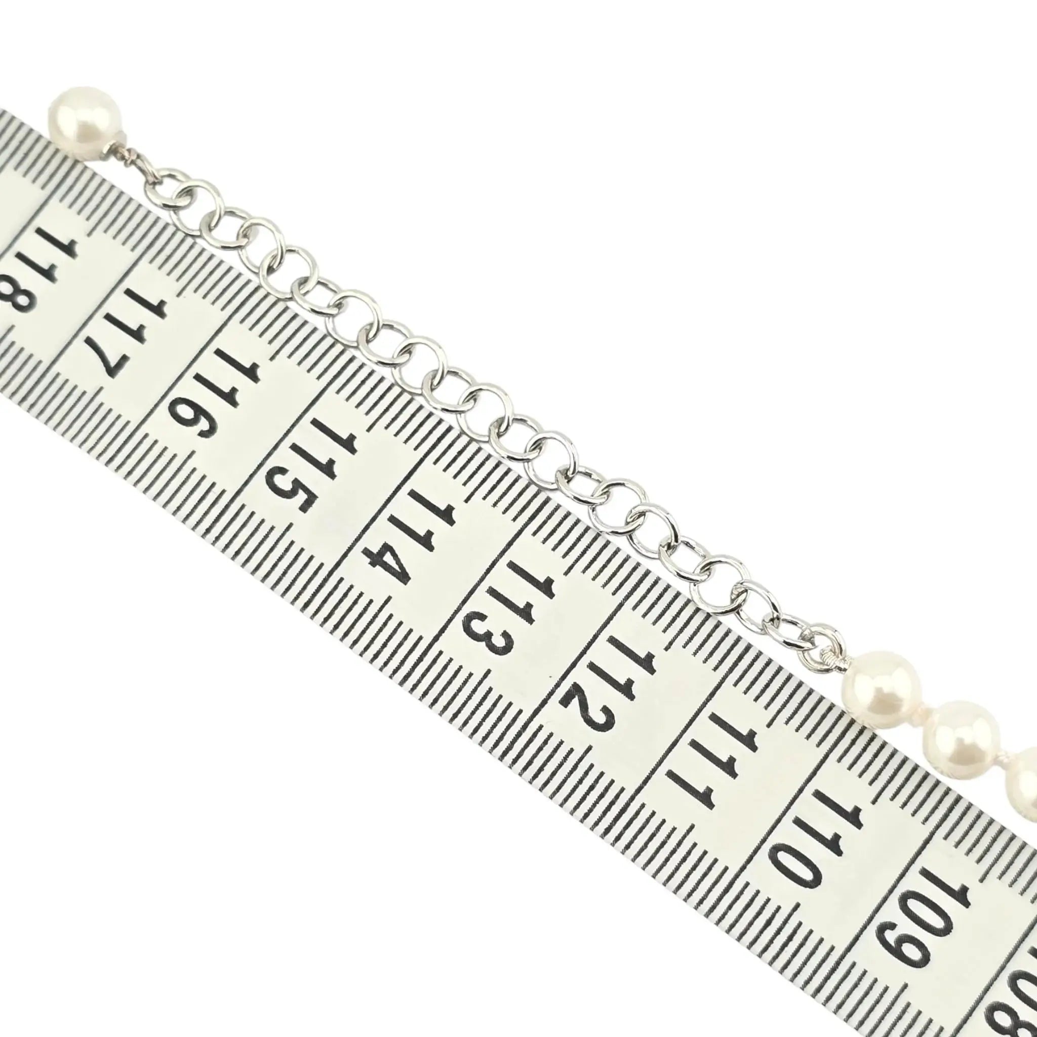 Chanel CC Long Faux Pearl Green Necklace 2023 CHANEL