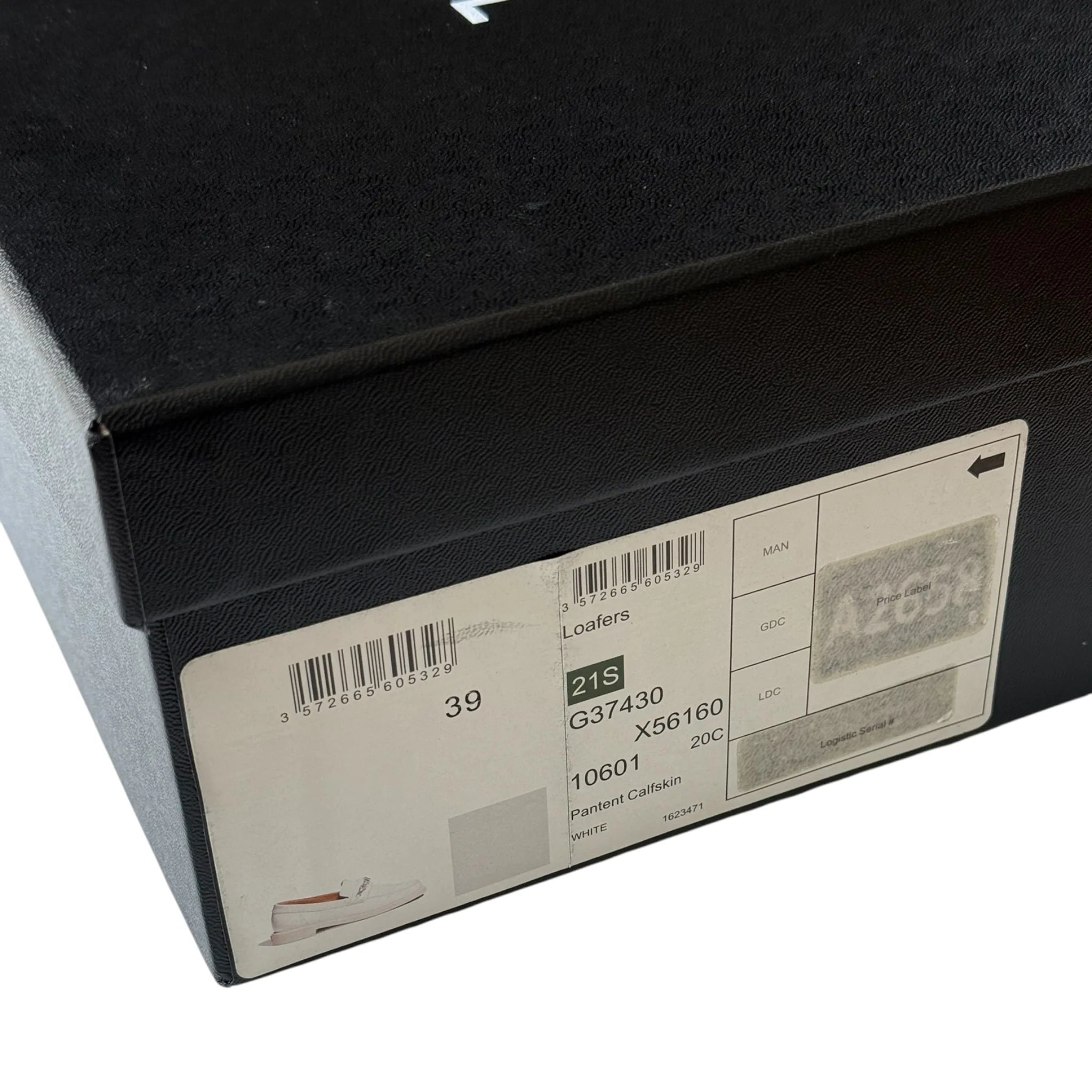 Chanel White Shiny Calfskin Logo Loafers - 39