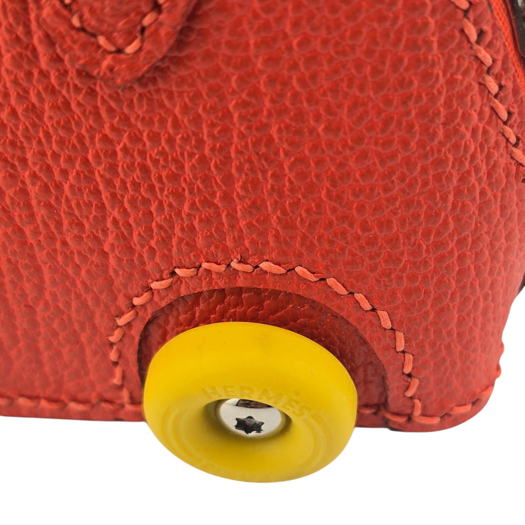 Hermes Bolide On Wheels Bag Charm Orange