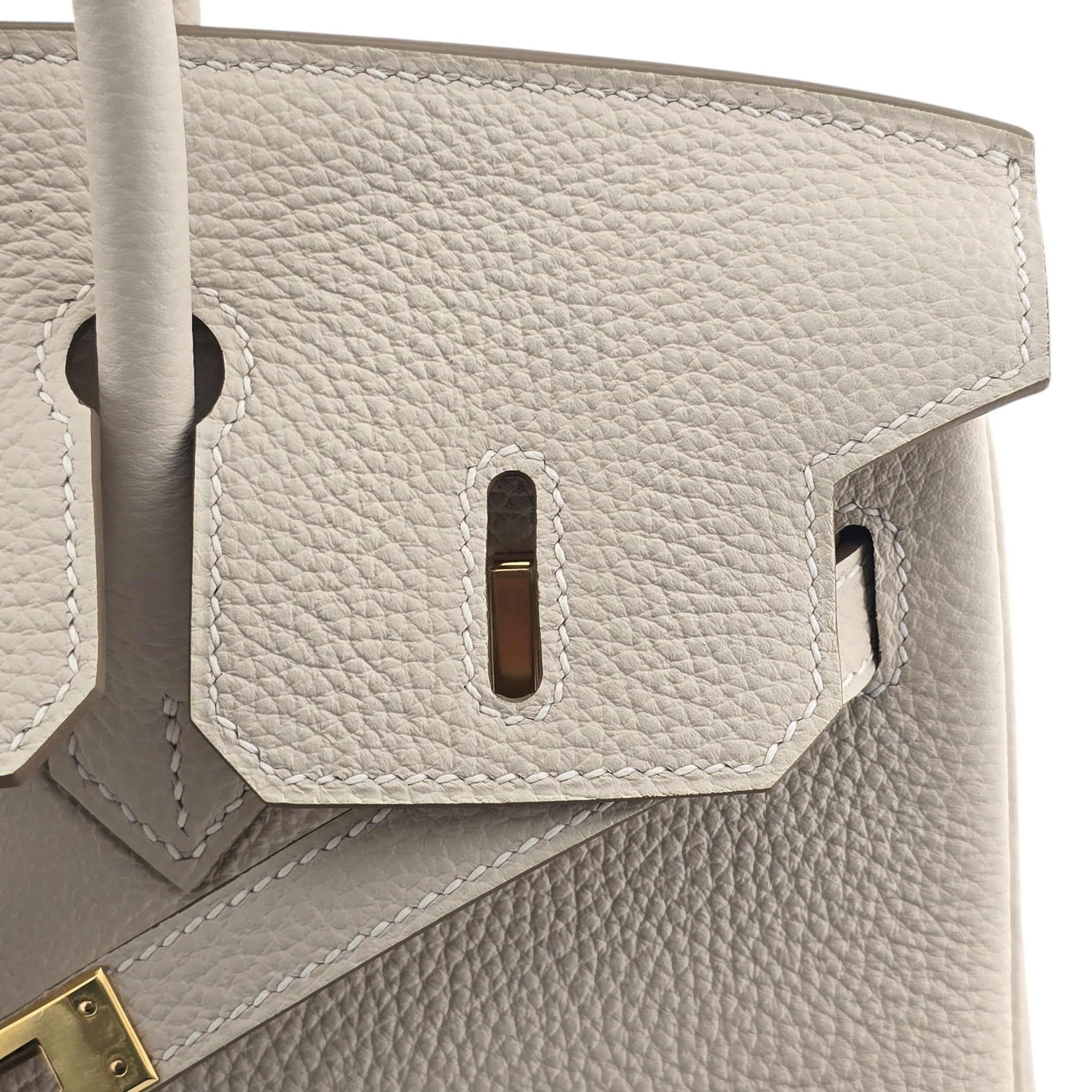 Hermes Birkin 25 Craie Togo GHW Bag