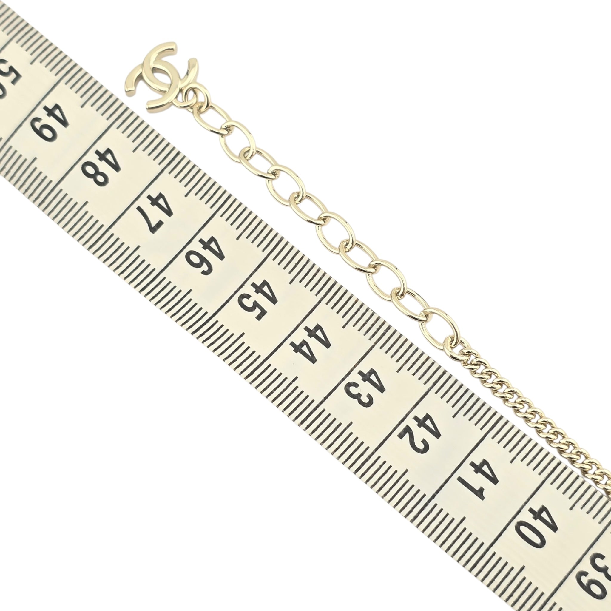 Chanel CC Gold Pink Resin Necklace 2025 CHANEL