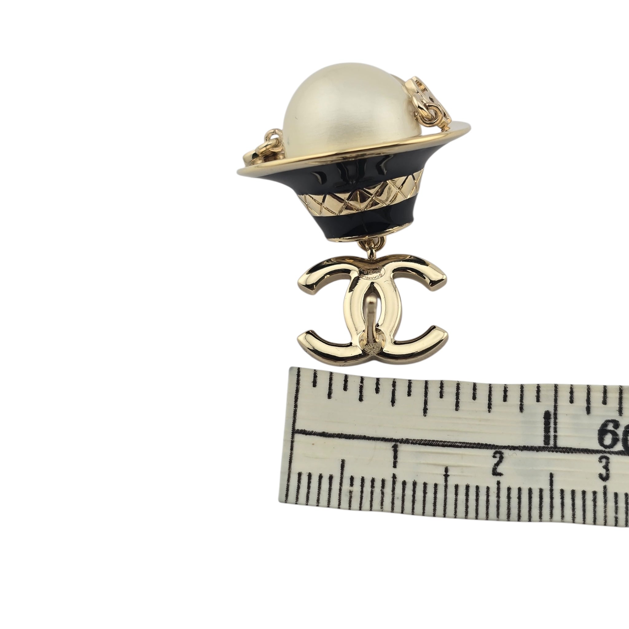 Chanel CC Robot Gabrielle Doll Black Earrings 25B CHANEL