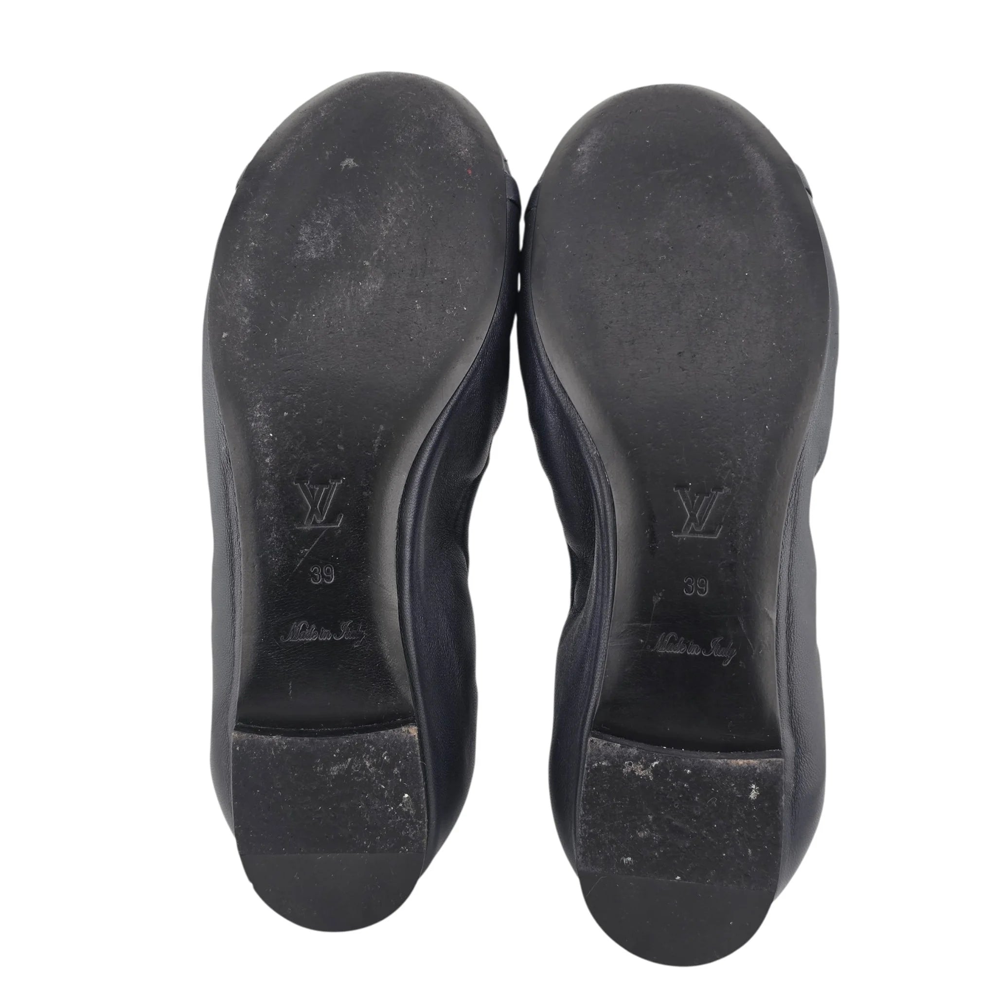 Louis Vuitton LV Flirty Navy Blue Python Ballet Flats 39 LOUIS VUITTON