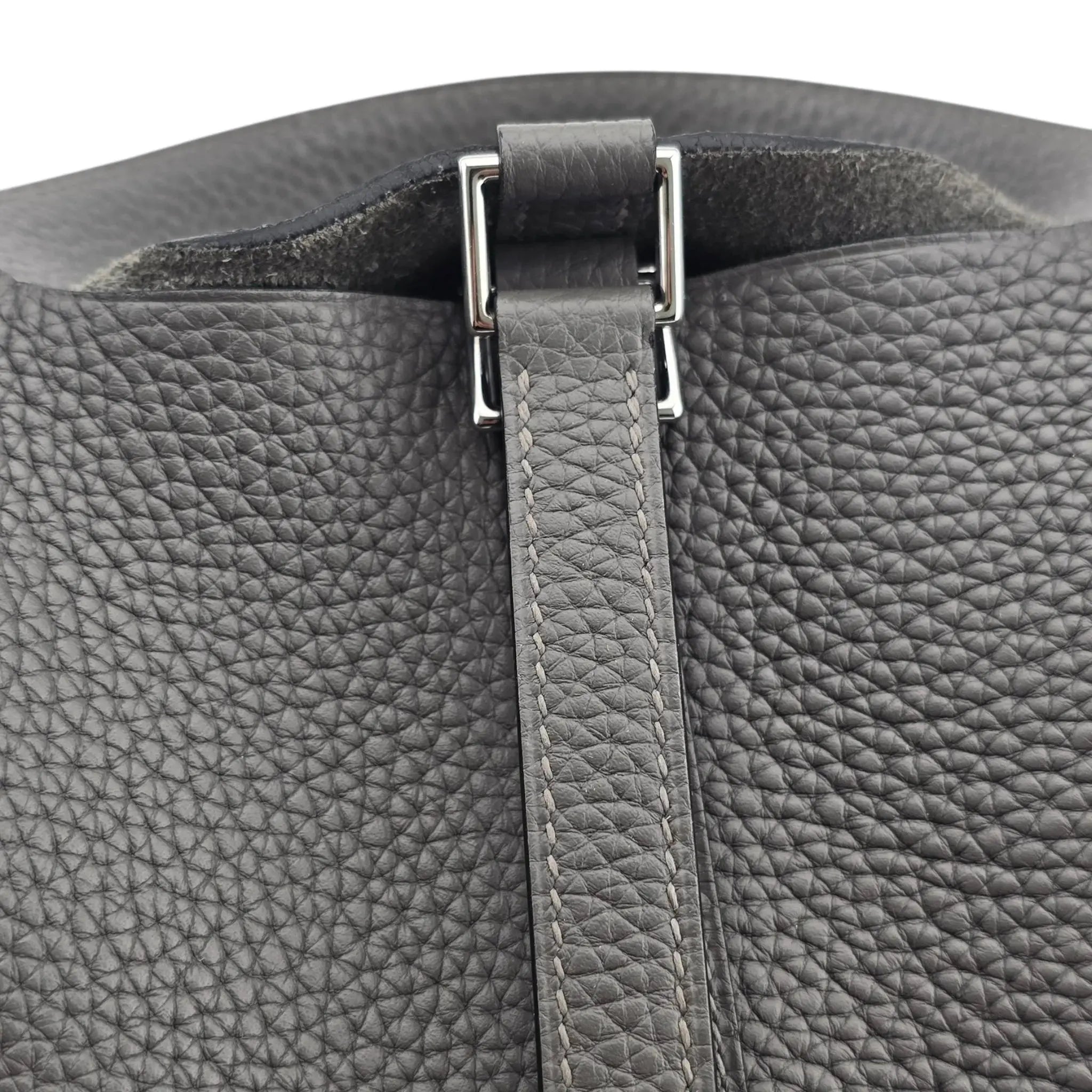 Hermès Picotin Lock 18 Gris Meyer Clemence Palladium Bag HERMES