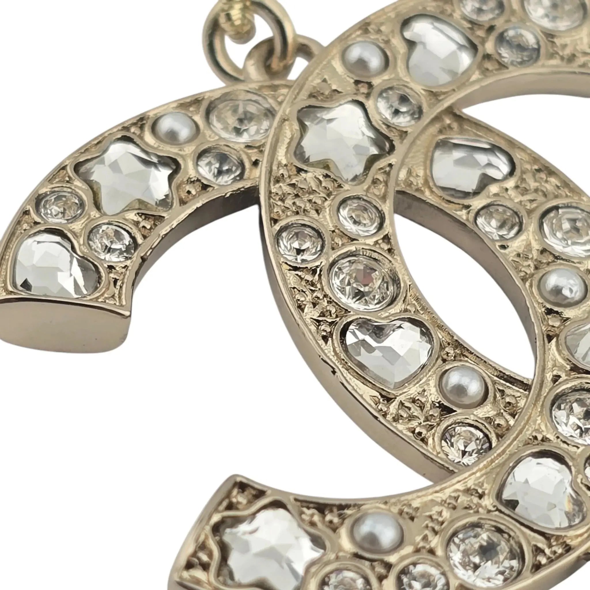 Chanel CC Faux Pearl Gold Necklace 2025 CHANEL